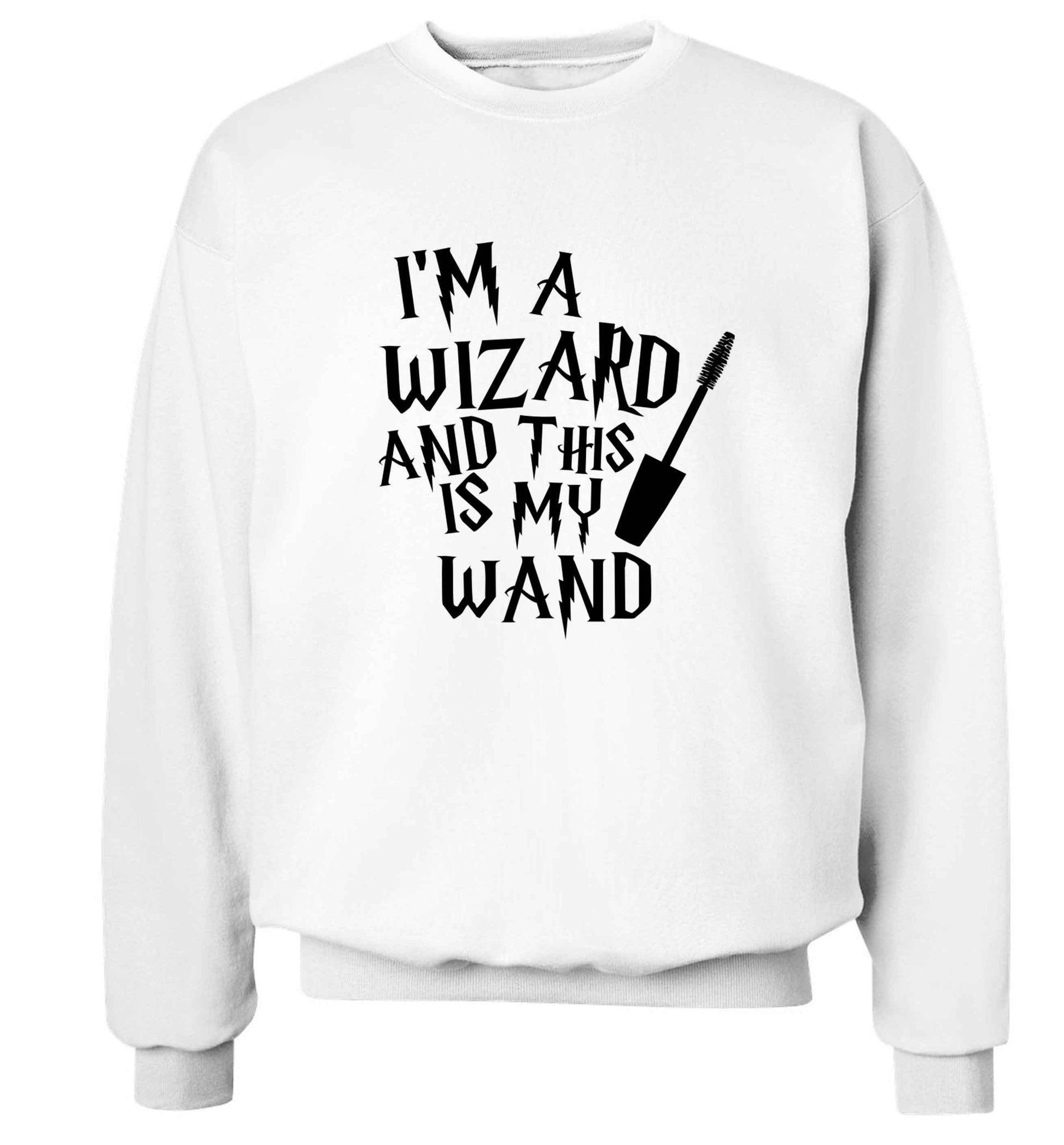 I'm a wizard and this is my wand Adult's unisex white Sweater 2XL