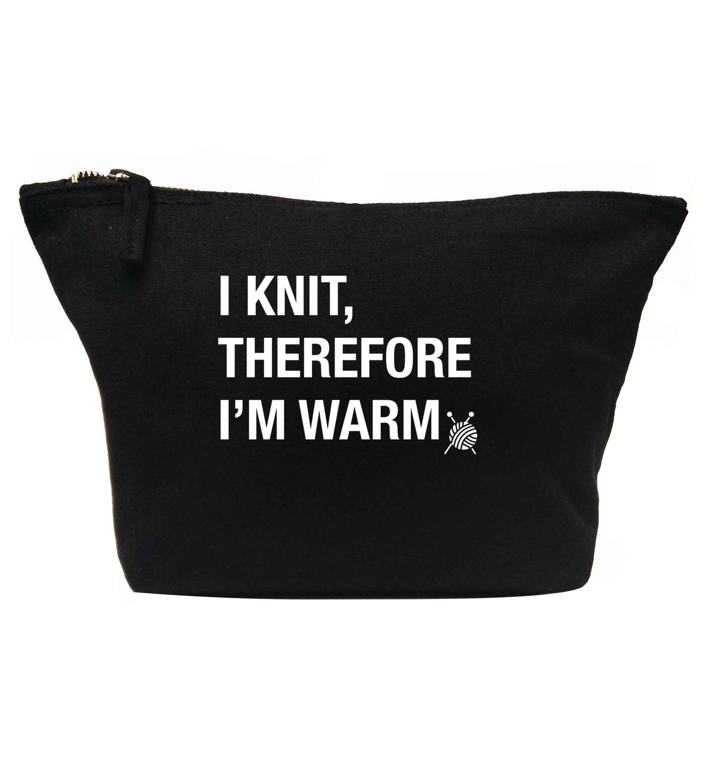 I knit therefore I'm warm | makeup / wash bag