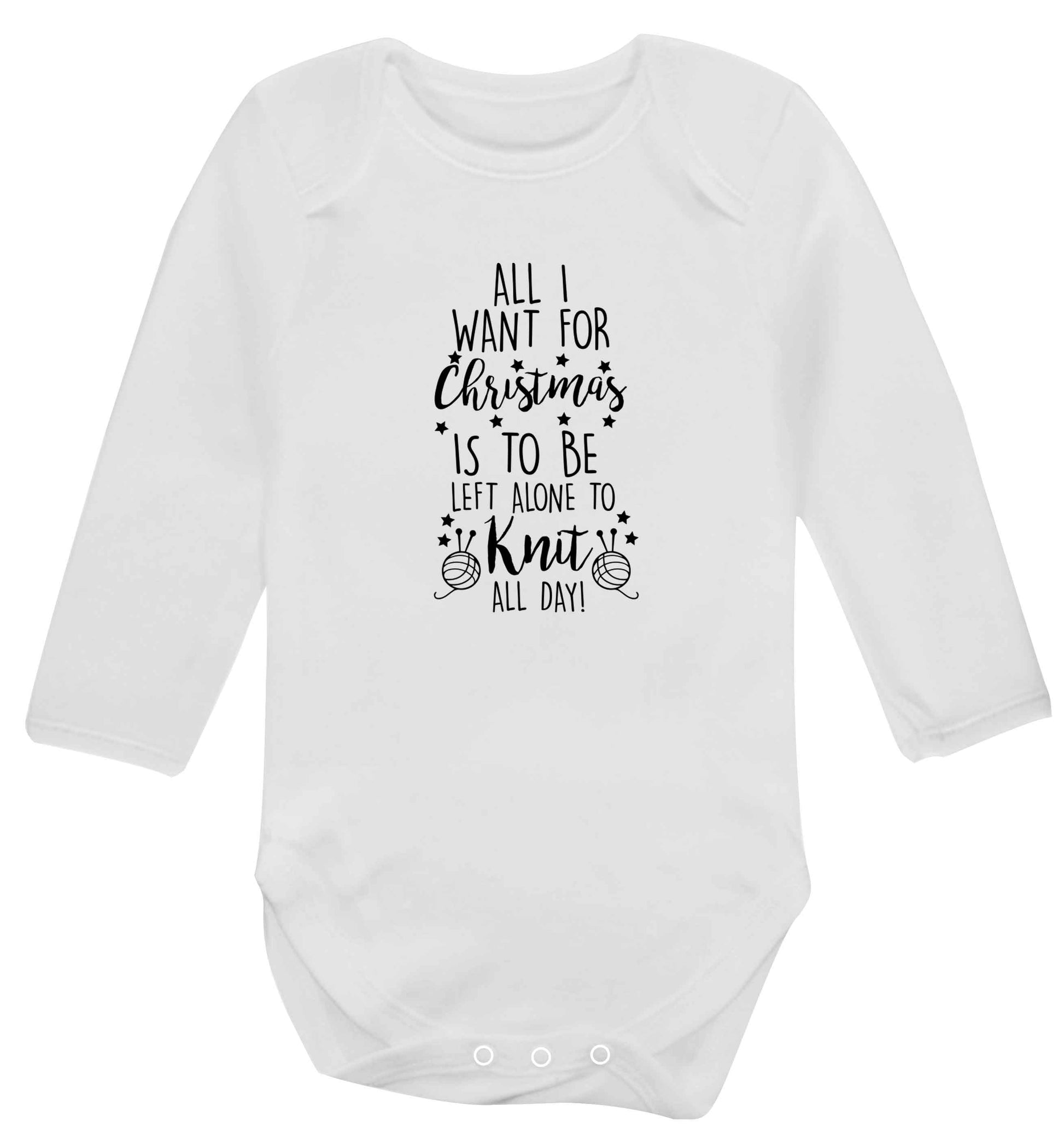 Merry Christmas baby vest long sleeved white 6-12 months
