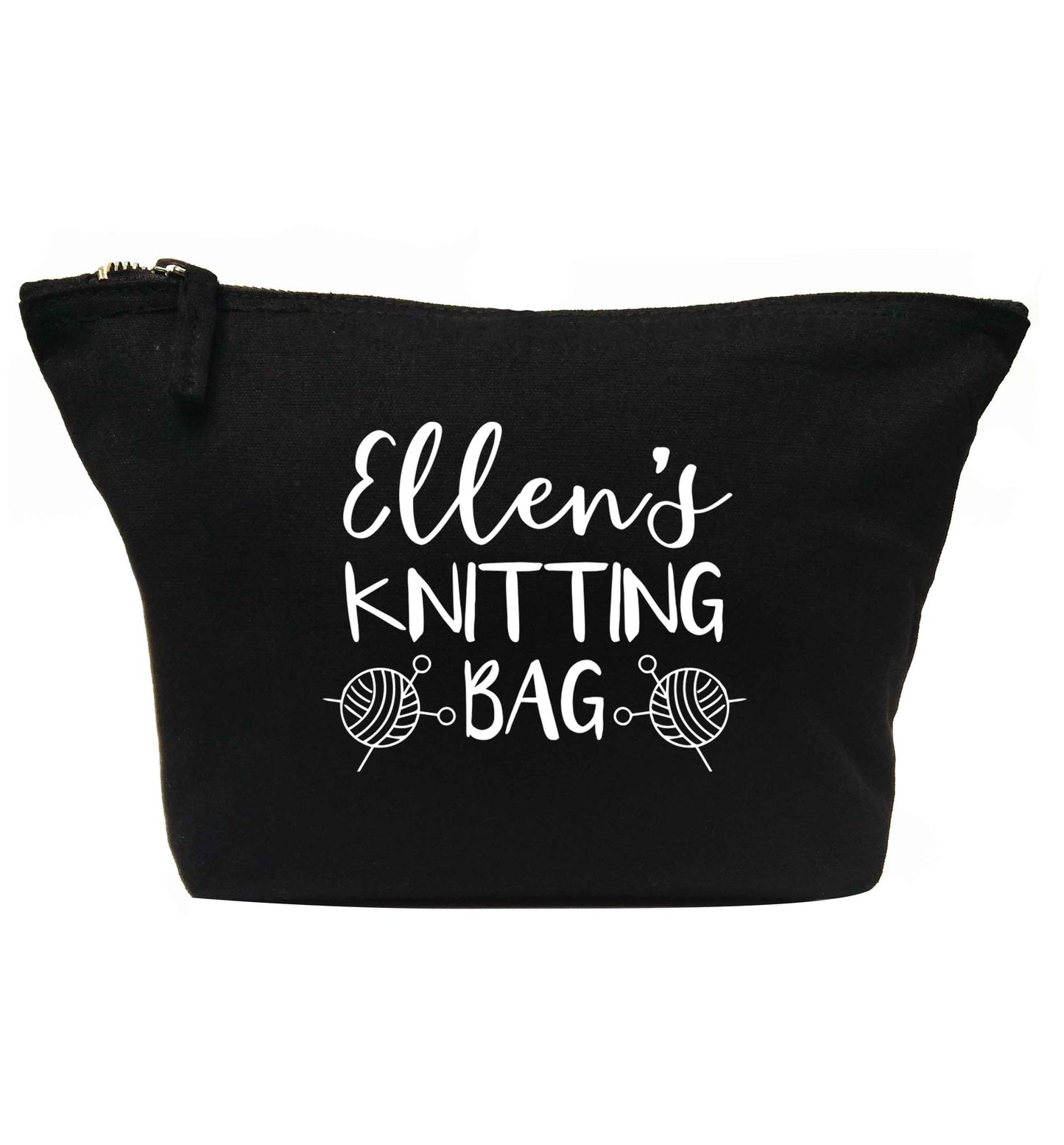 Personalised knitting bag | Makeup / wash bag