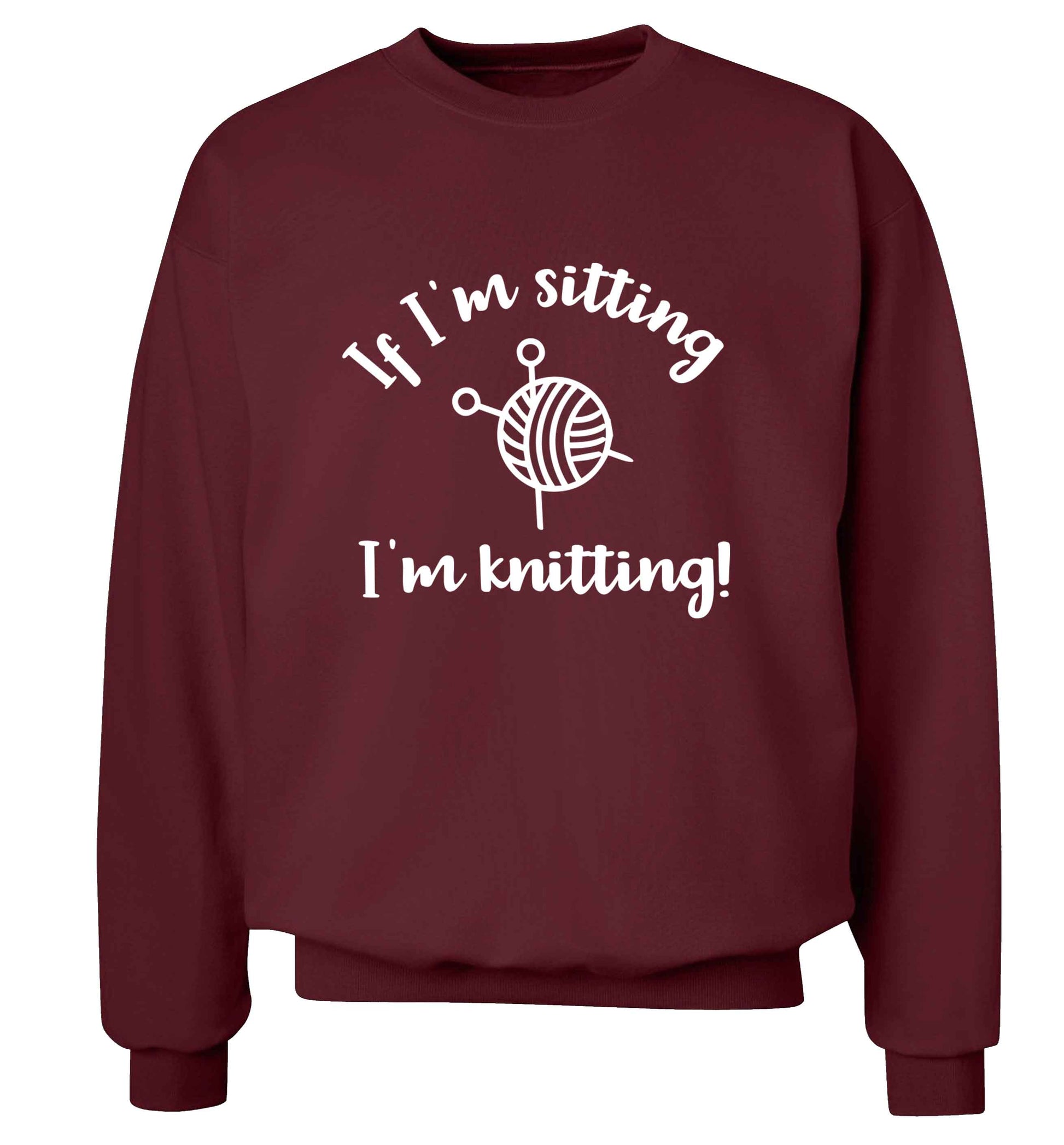 Merry Christmas adult's unisex maroon sweater 2XL