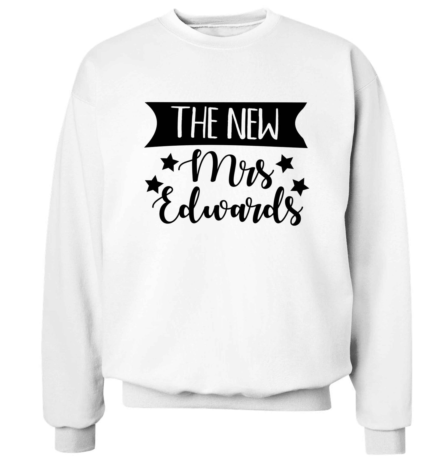 Introducing the new Mrs personalised Adult's unisex white Sweater 2XL