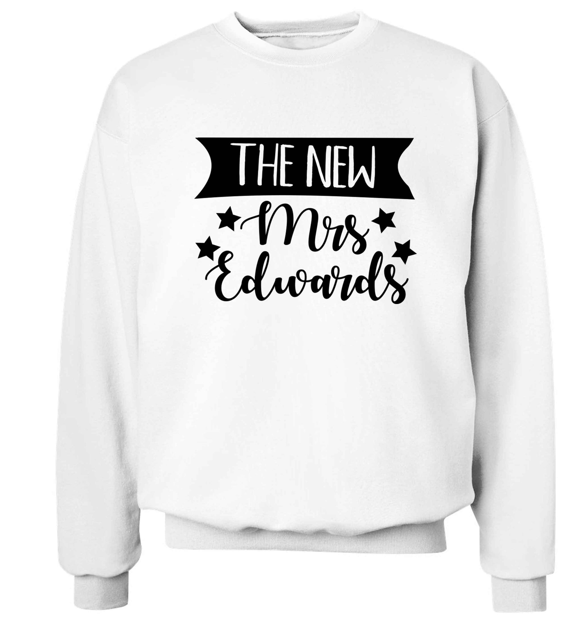 Introducing the new Mrs personalised Adult's unisex white Sweater 2XL