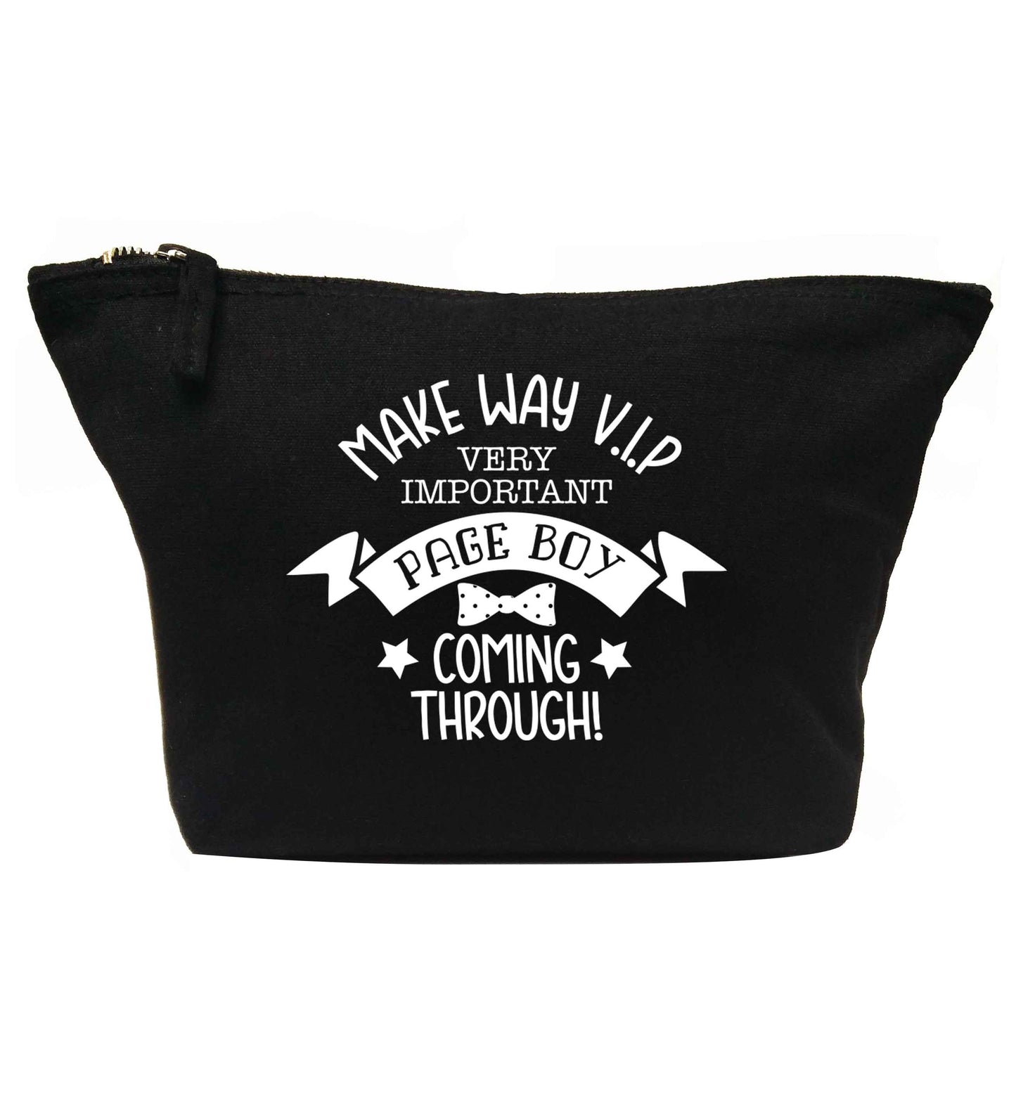 Make way V.I.P page boy coming through! | makeup / wash bag