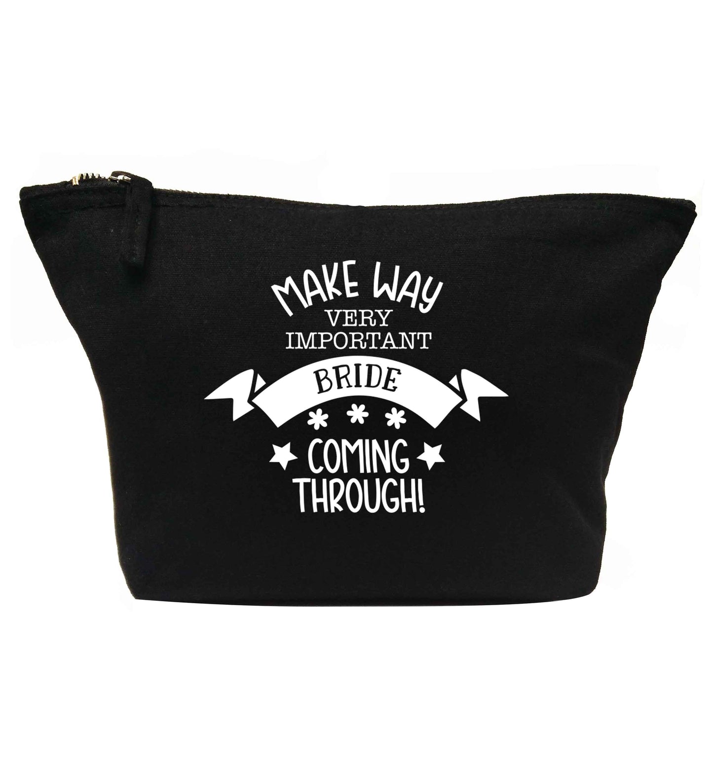 Make way V.I.P very important bride coming through! | makeup / wash bag