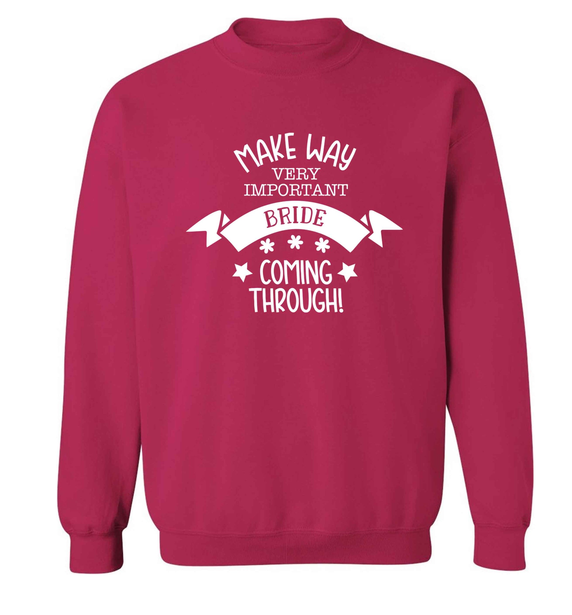 Make way V.I.P very important bride coming through! Adult's unisex pink Sweater 2XL