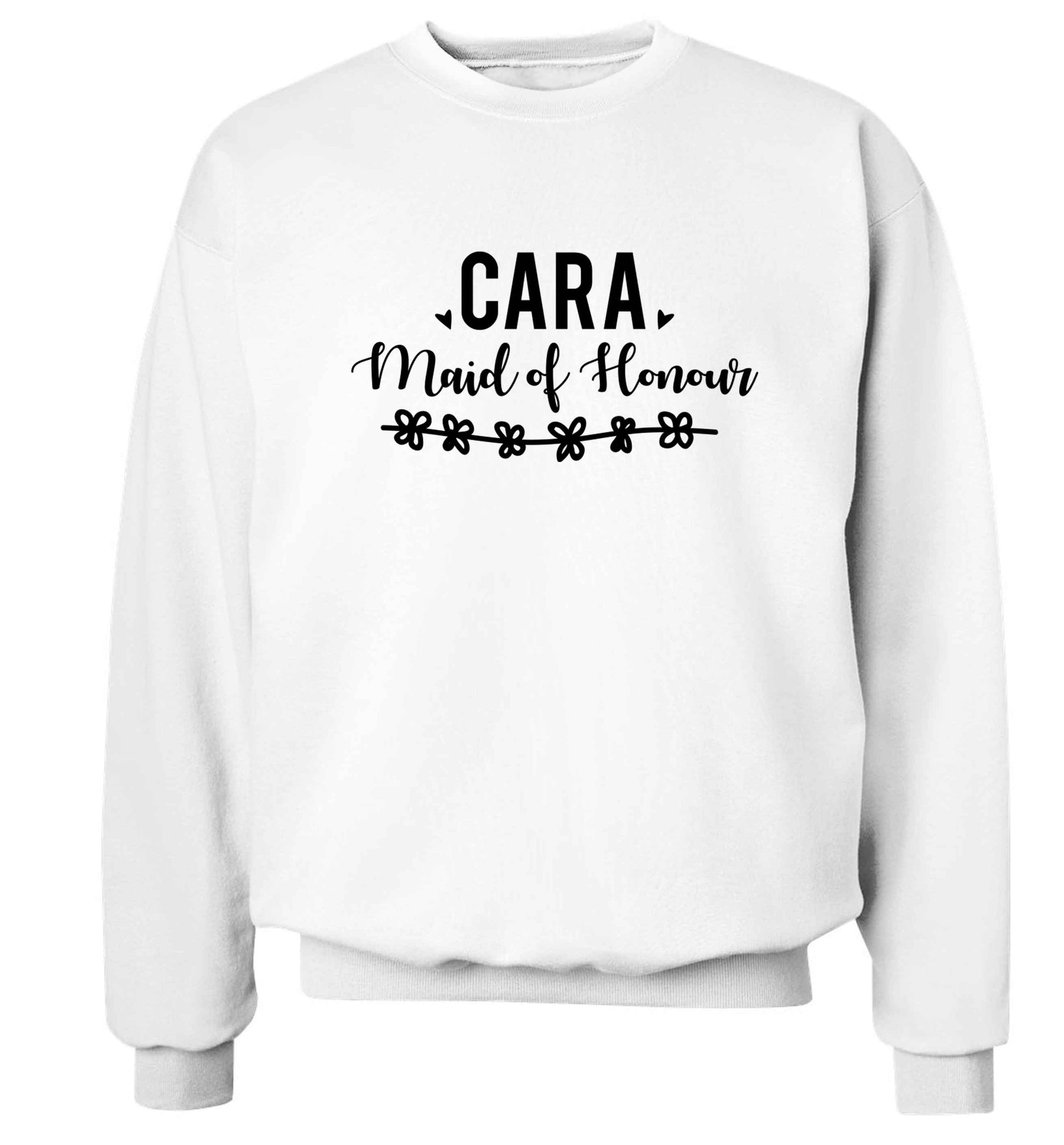 Personalised maid of honour Adult's unisex white Sweater 2XL