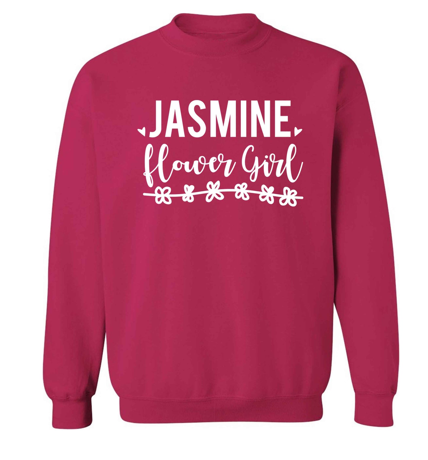 Personalised flower girl Adult's unisex pink Sweater 2XL