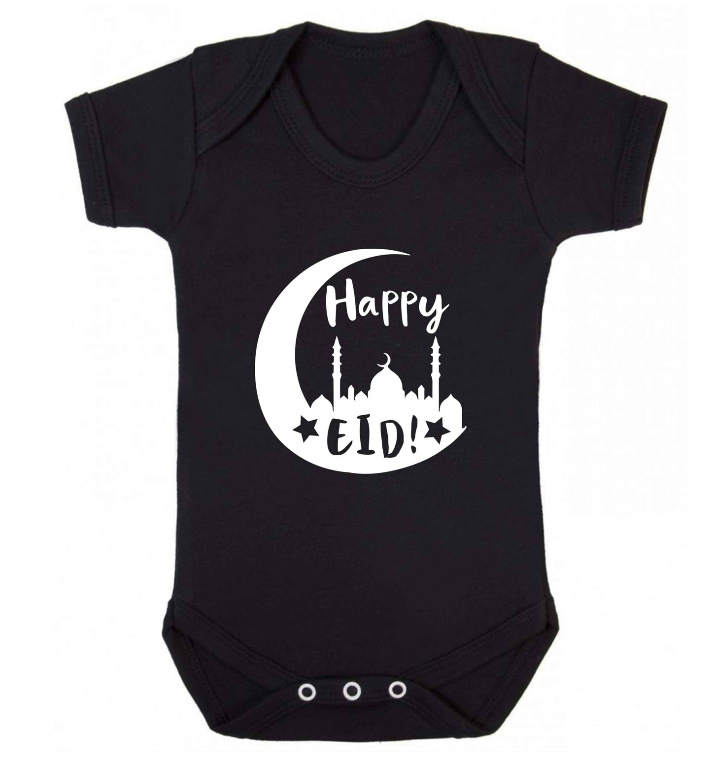 Happy Eid baby vest black 18-24 months