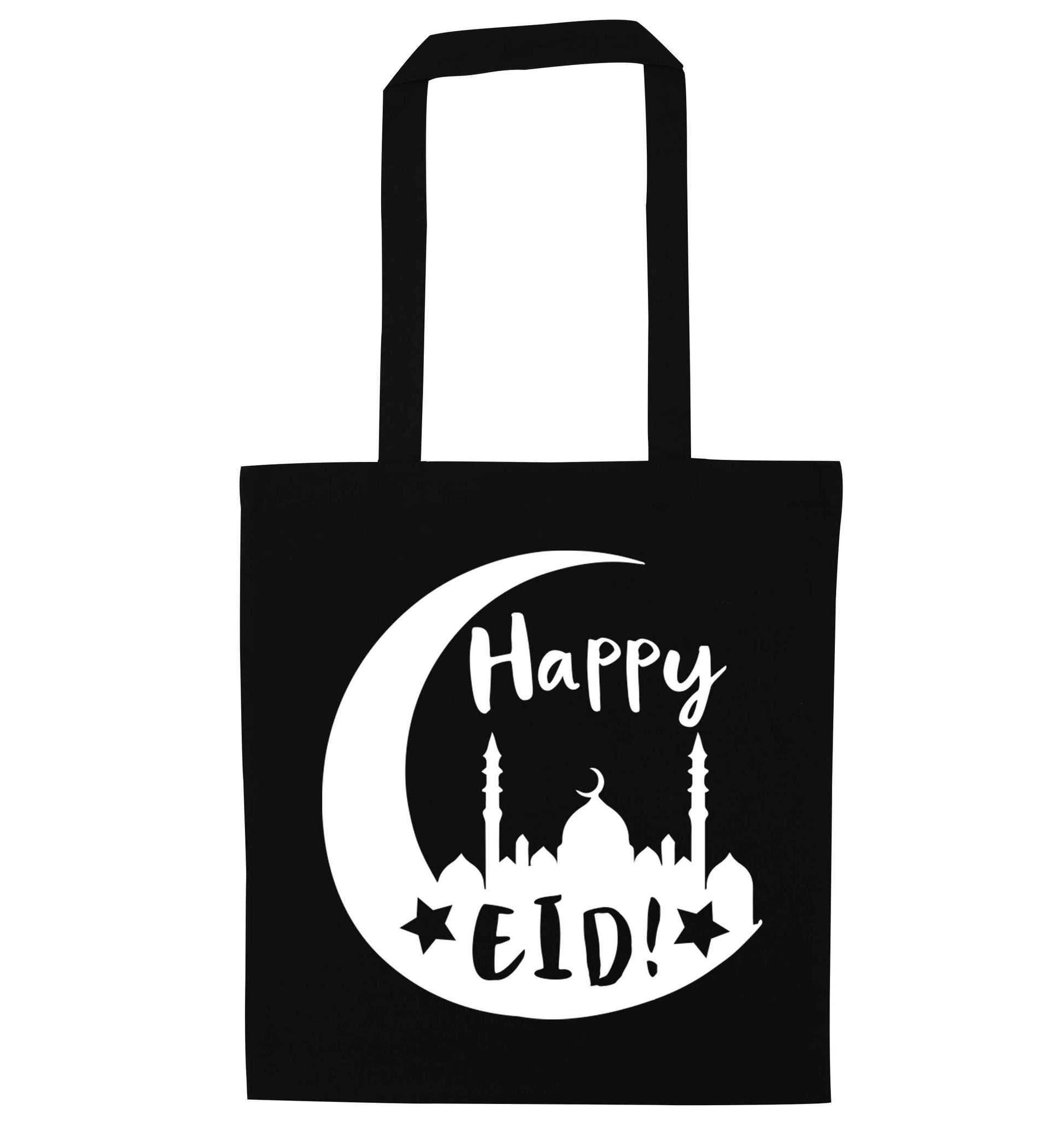 Happy Eid black tote bag