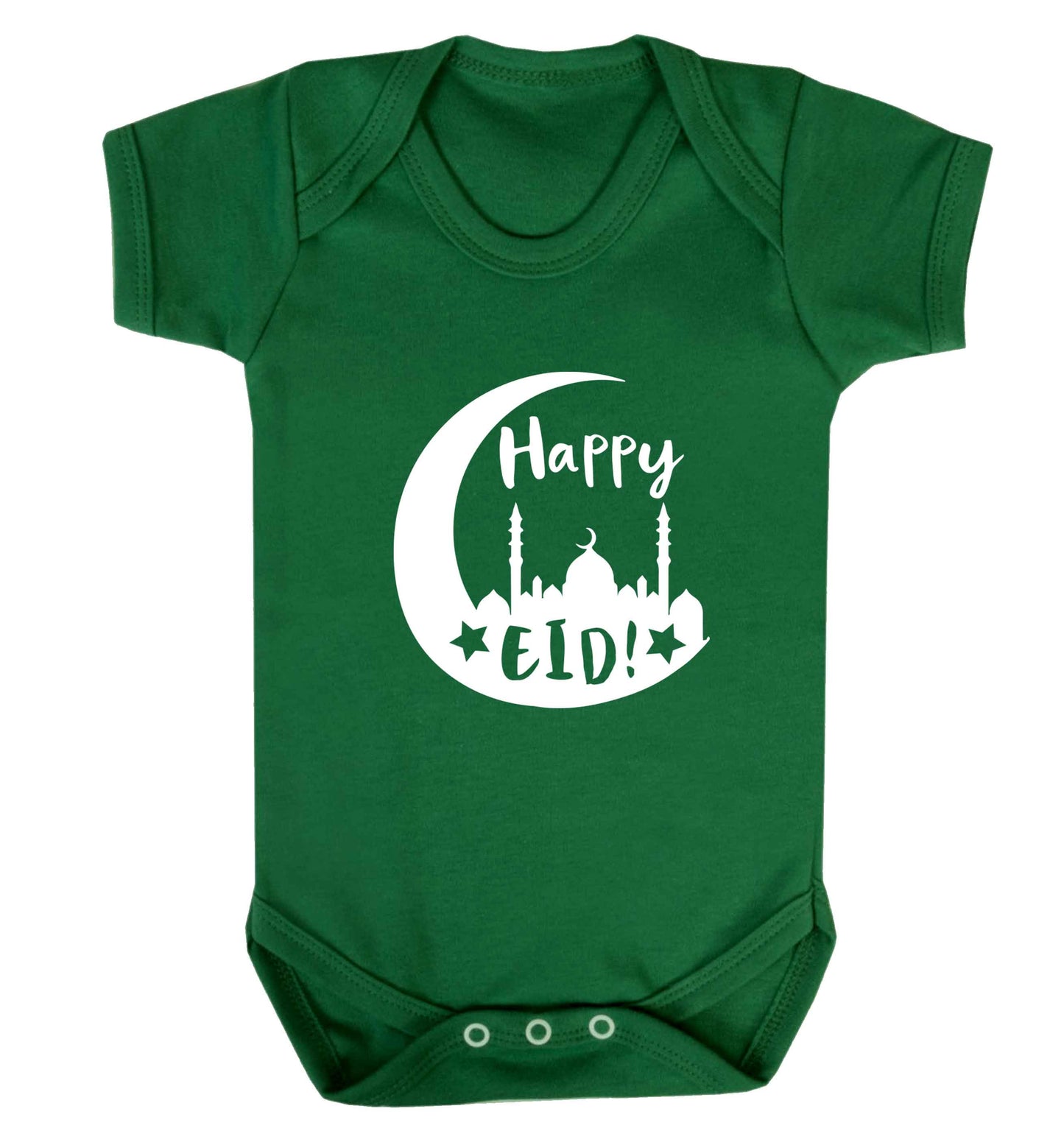 Happy Eid baby vest green 18-24 months