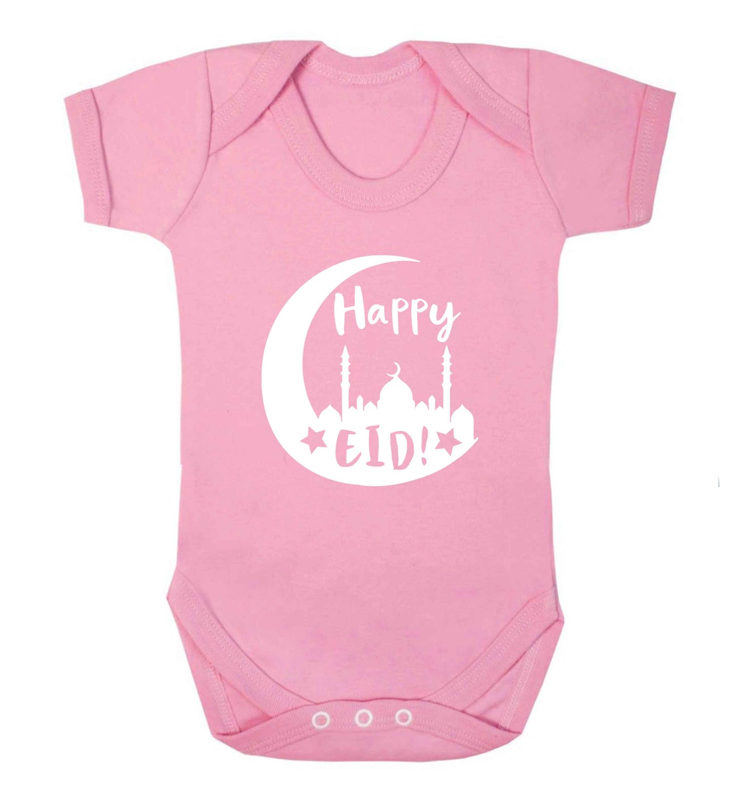 Happy Eid baby vest pale pink 18-24 months