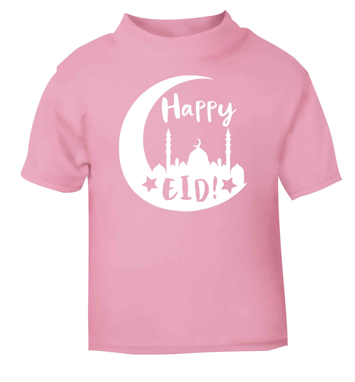 Happy Eid light pink baby toddler Tshirt 2 Years