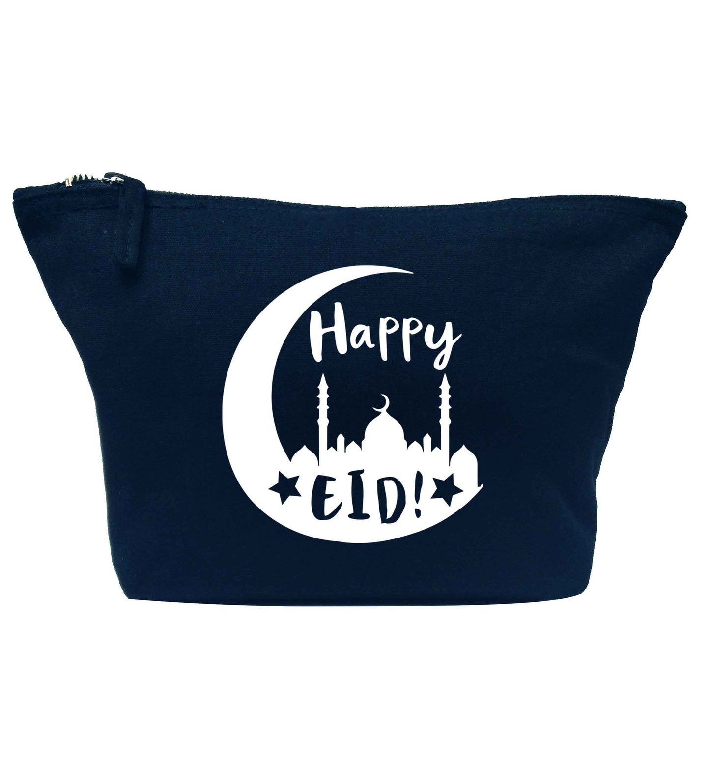 Happy Eid navy makeup bag