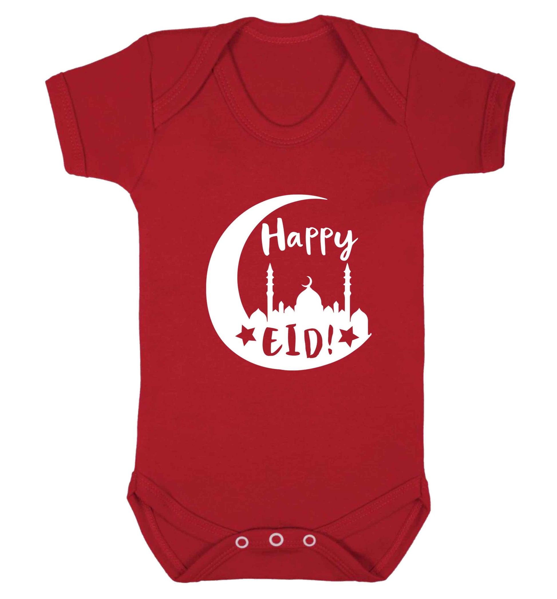Happy Eid baby vest red 18-24 months