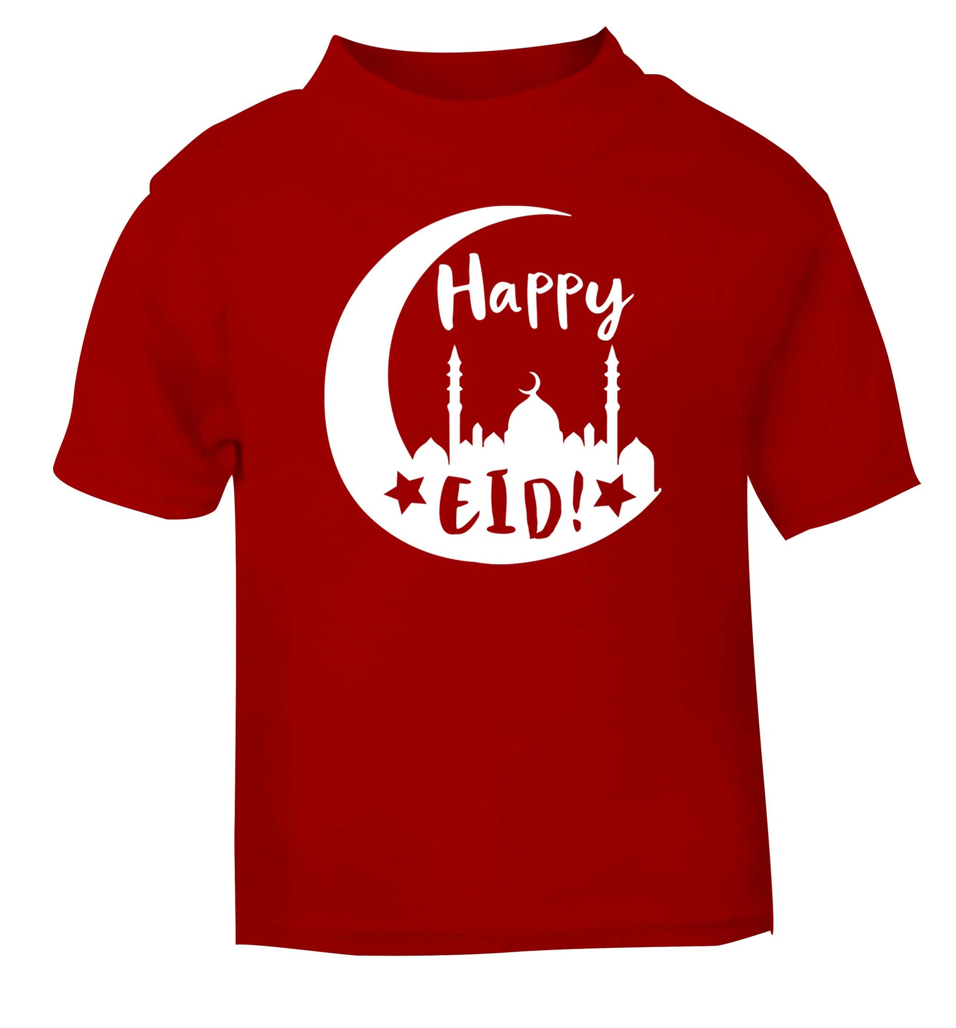 Happy Eid red baby toddler Tshirt 2 Years