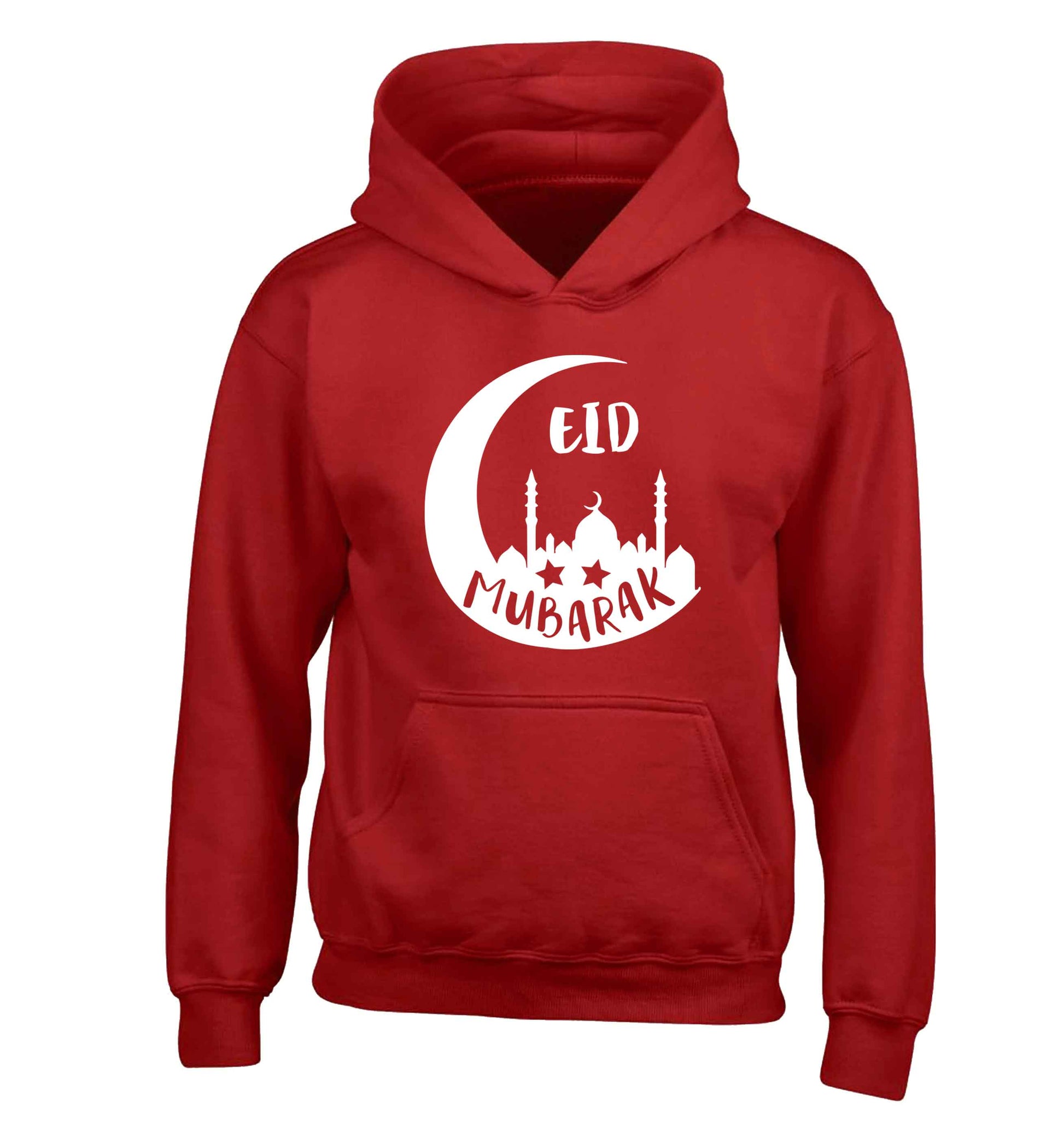 Eid mubarak children's red hoodie 12-13 Years