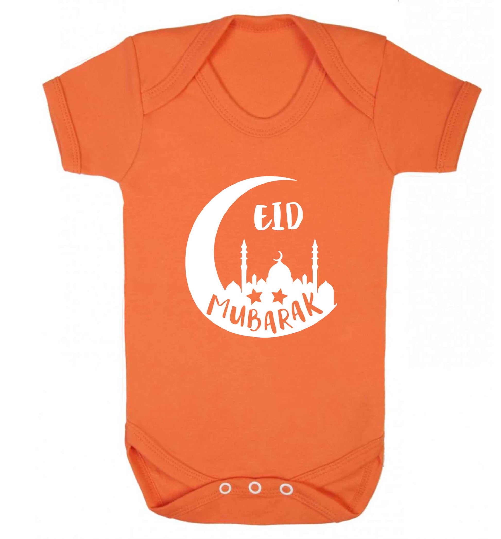 Eid mubarak baby vest orange 18-24 months
