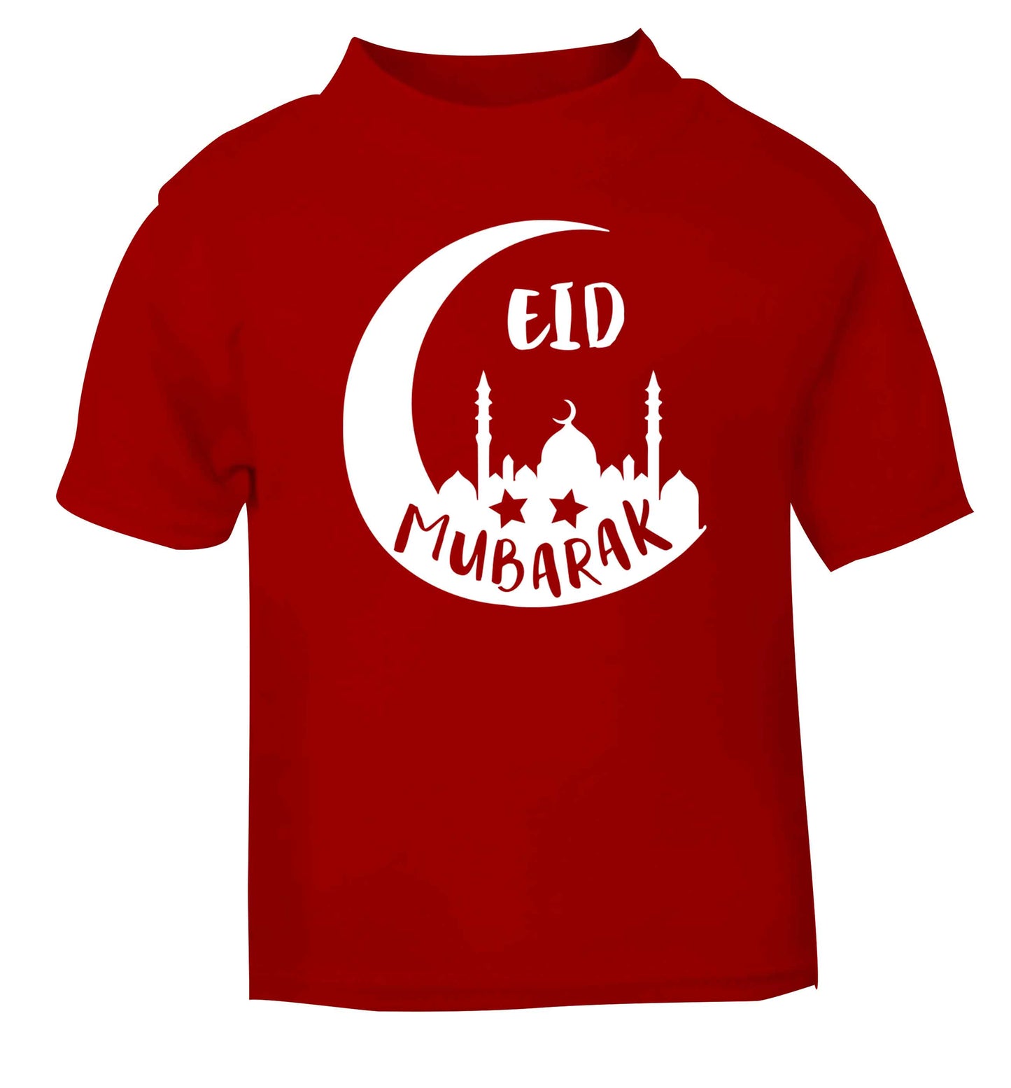 Eid mubarak red baby toddler Tshirt 2 Years