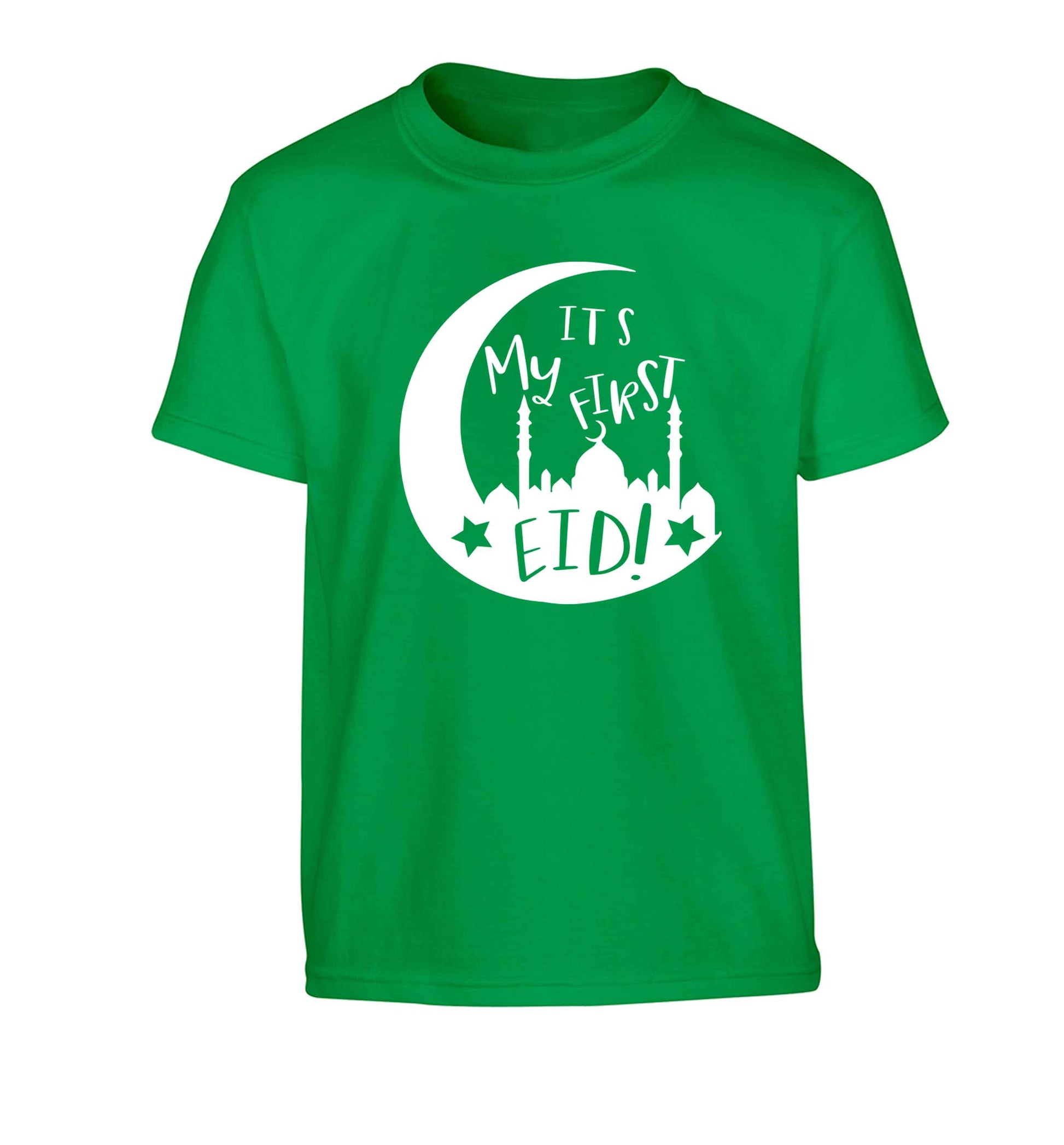 It's my first Eid moon Children's green Tshirt 12-13 Years