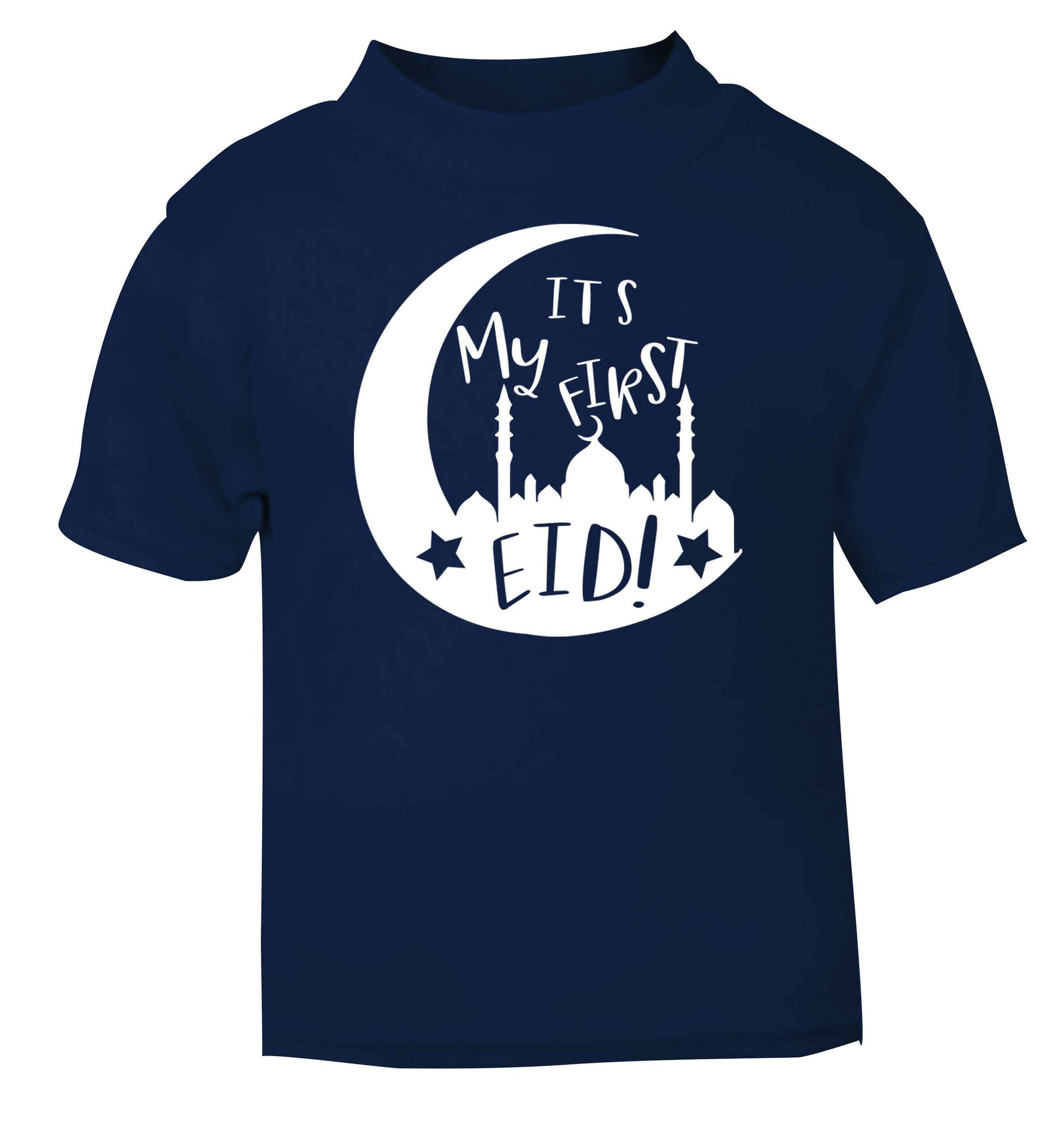 It's my first Eid moon navy baby toddler Tshirt 2 Years