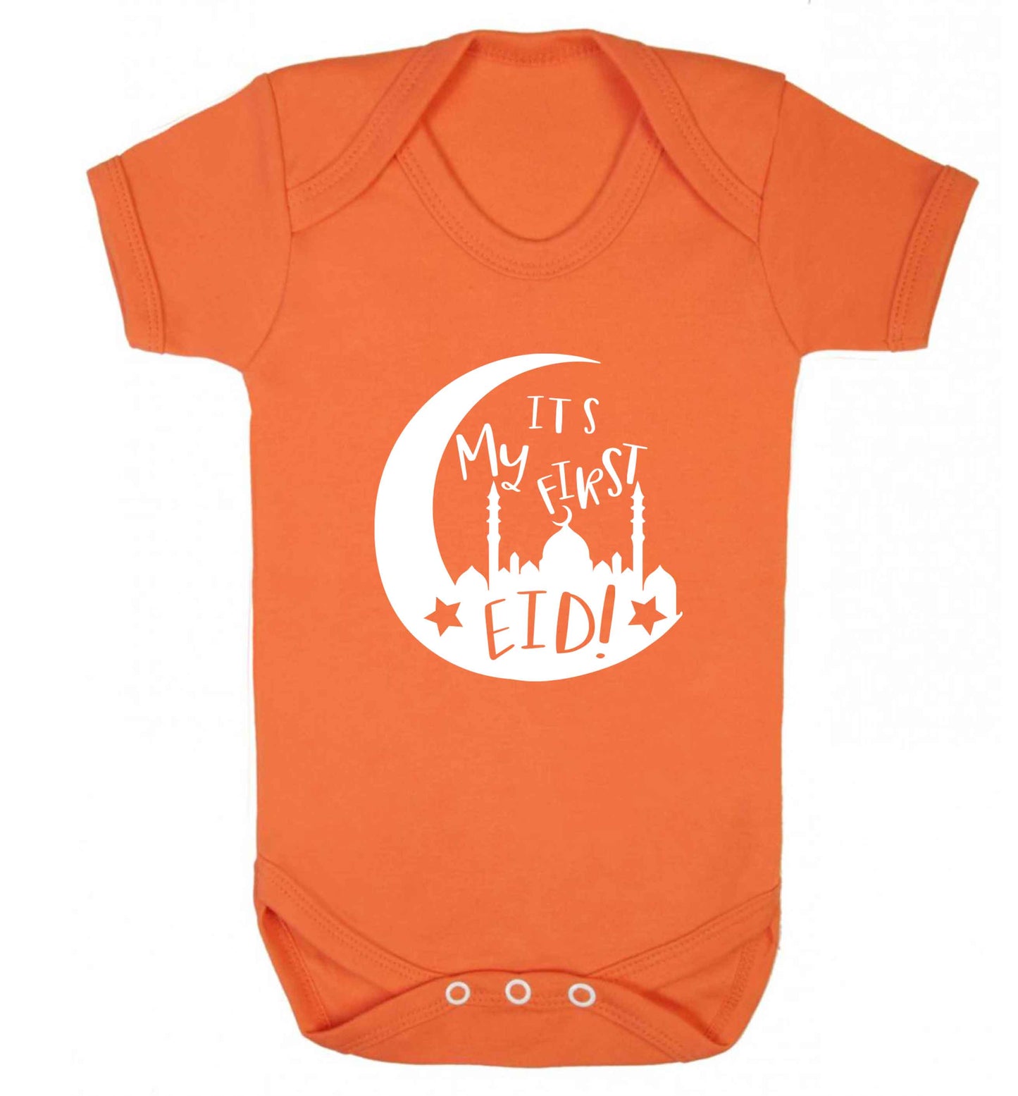 It's my first Eid moon baby vest orange 18-24 months