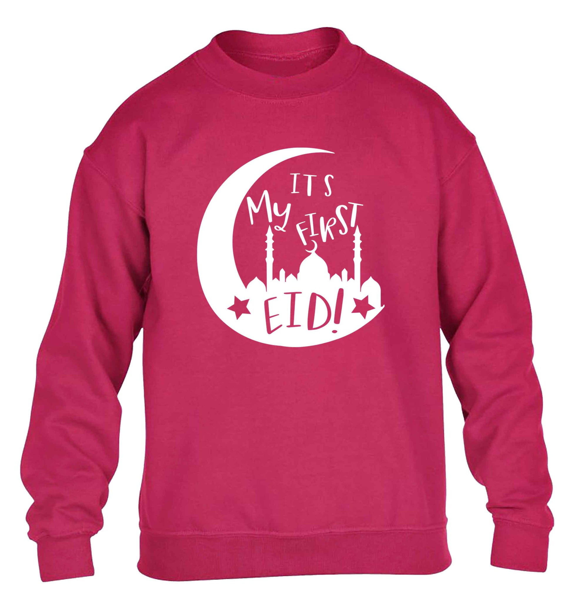 It's my first Eid moon children's pink sweater 12-13 Years