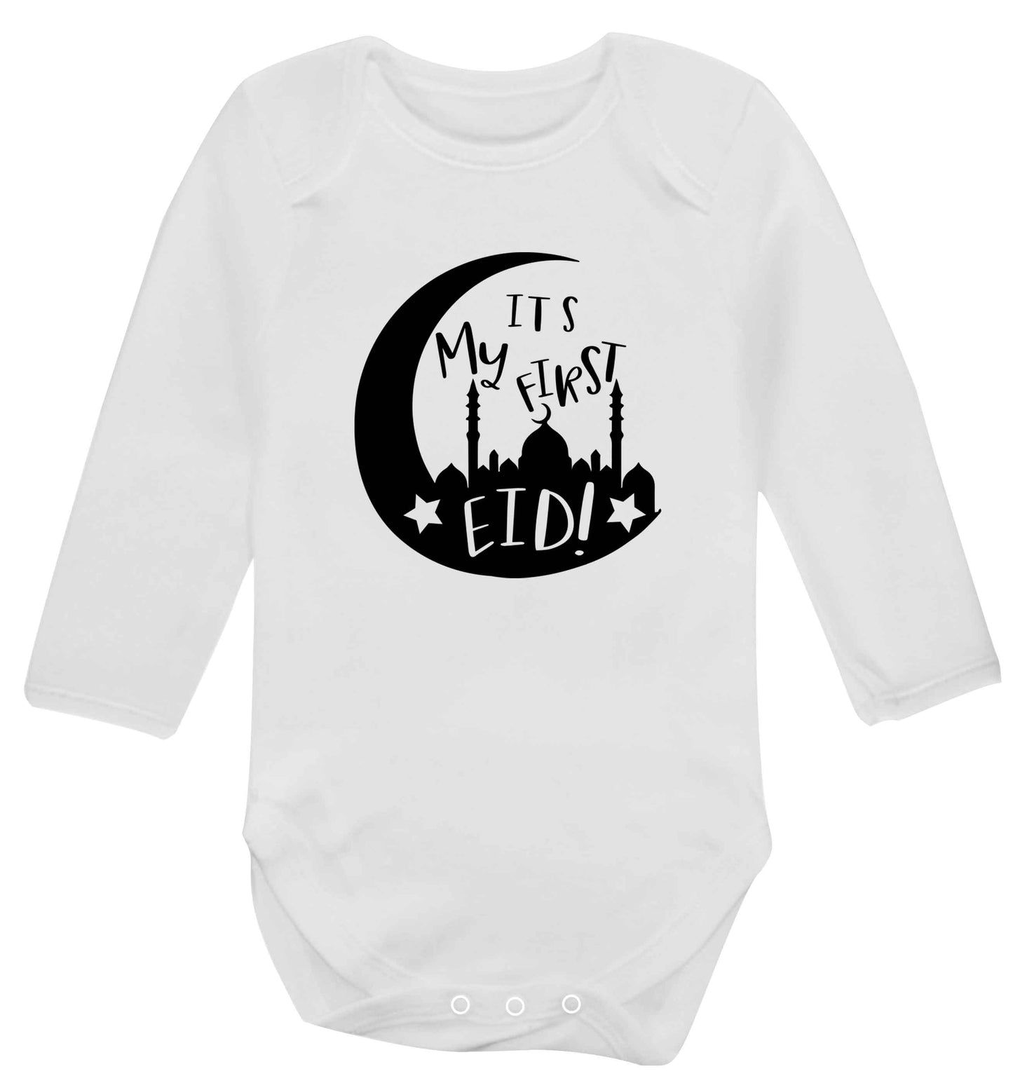 It's my first Eid moon baby vest long sleeved white 6-12 months