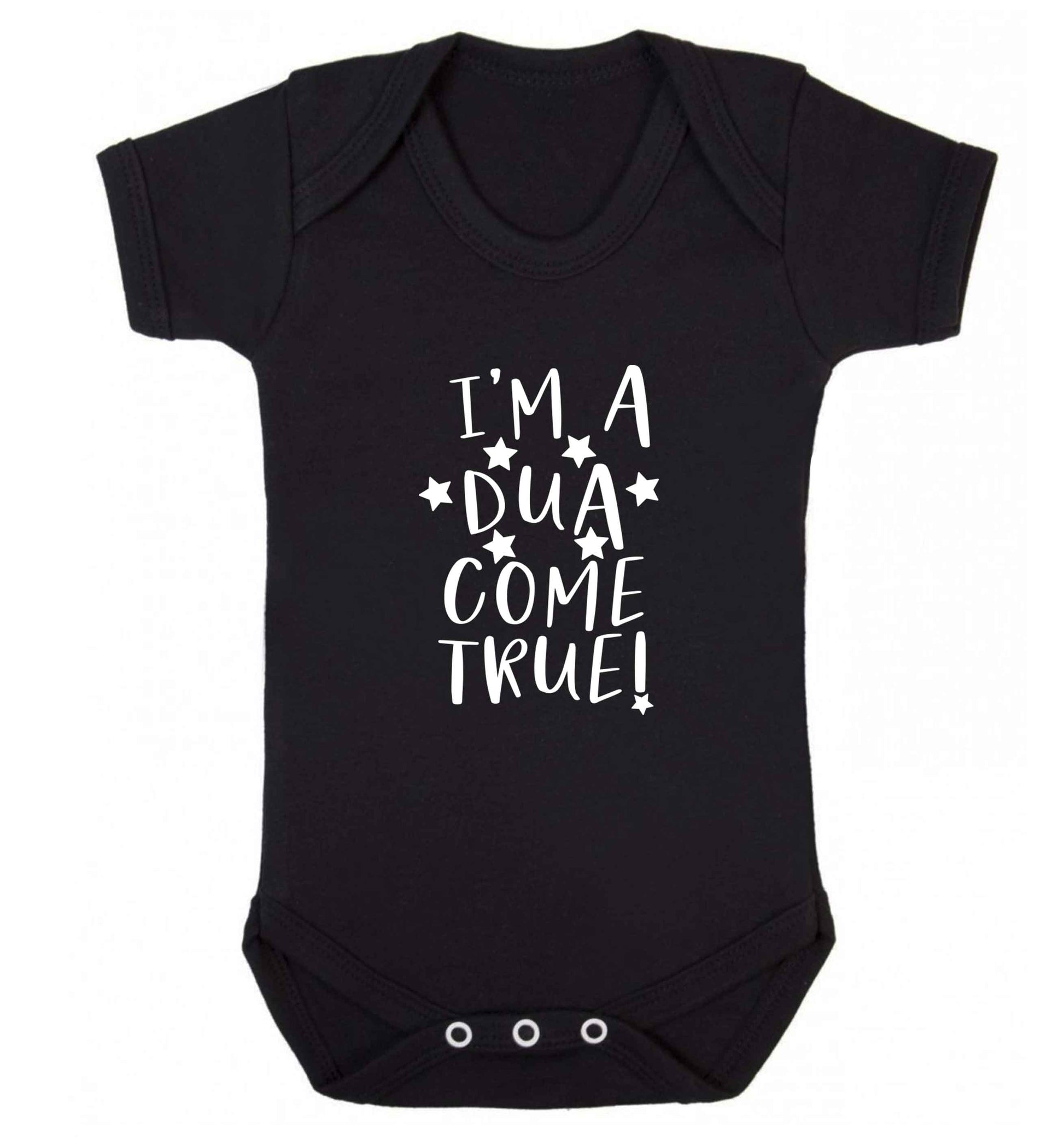 I'm a dua come true baby vest black 18-24 months