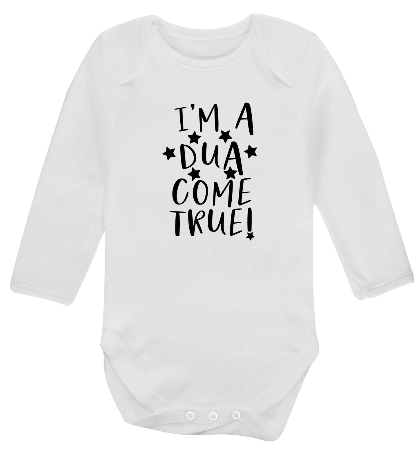 I'm a dua come true baby vest long sleeved white 6-12 months