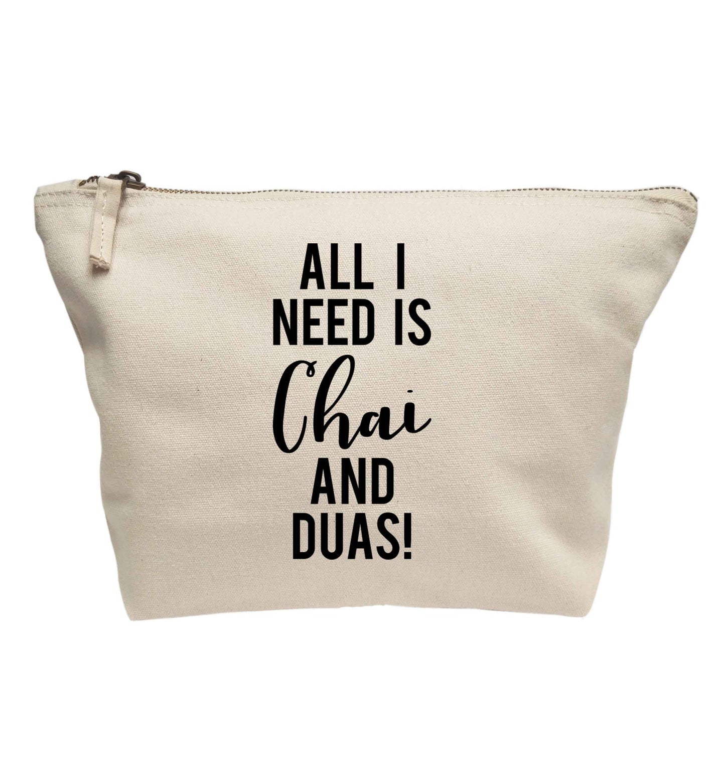 All I need is chai and duas | makeup / wash bag