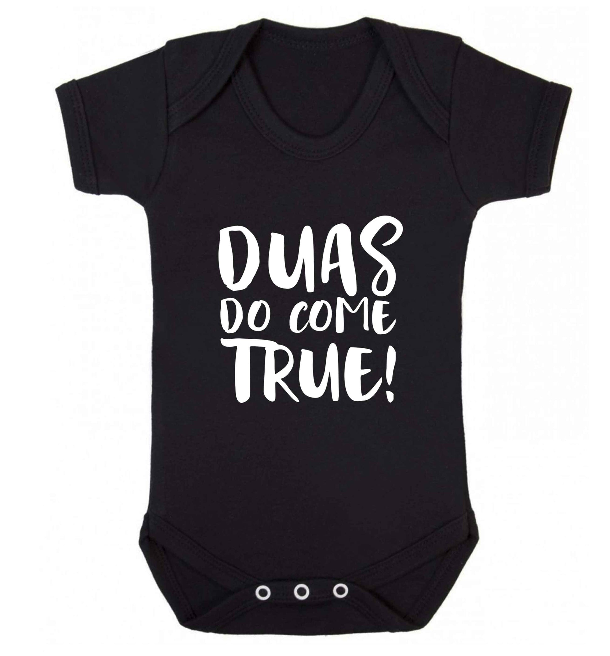 Duas do come true baby vest black 18-24 months