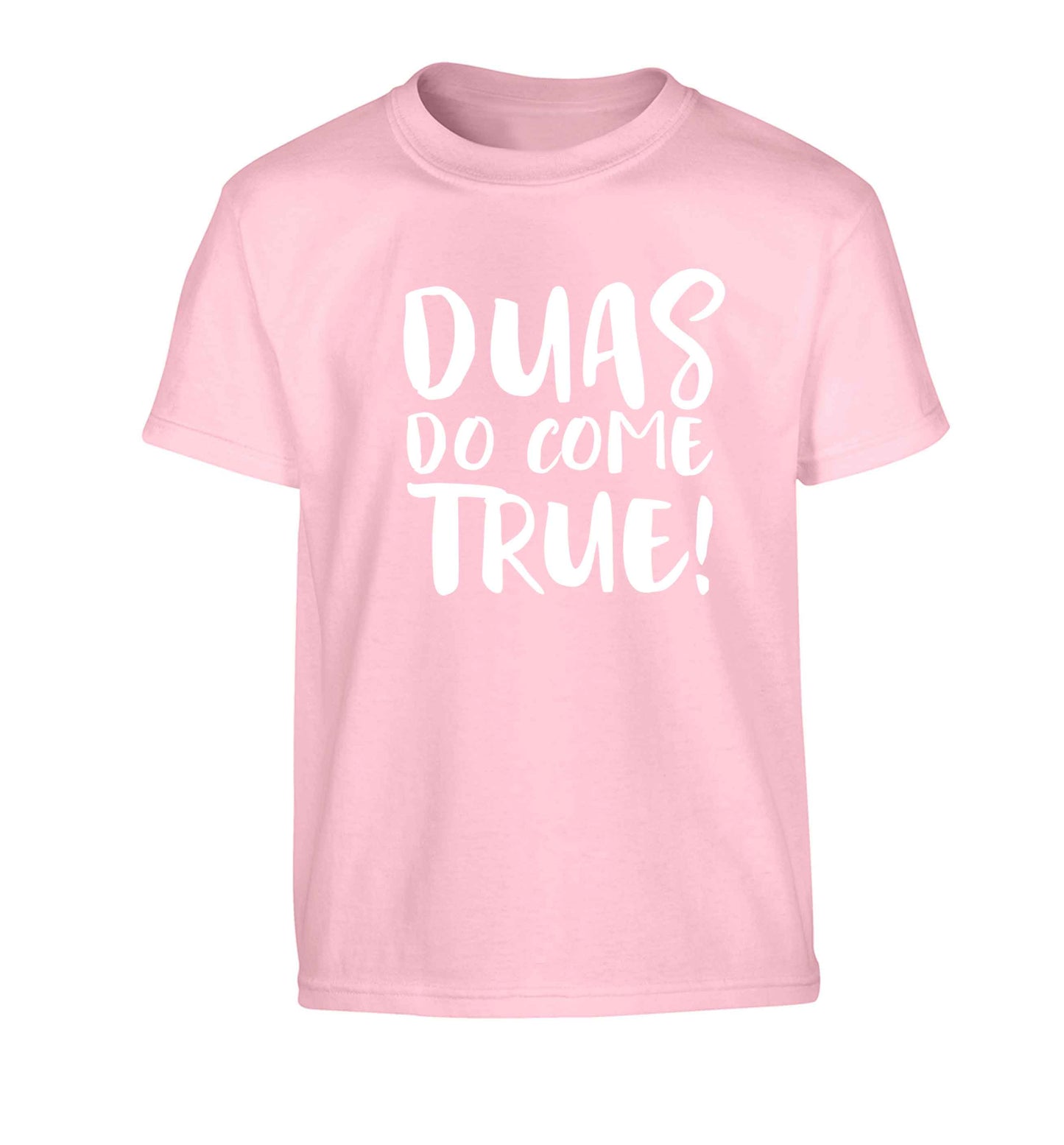 Duas do come true Children's light pink Tshirt 12-13 Years