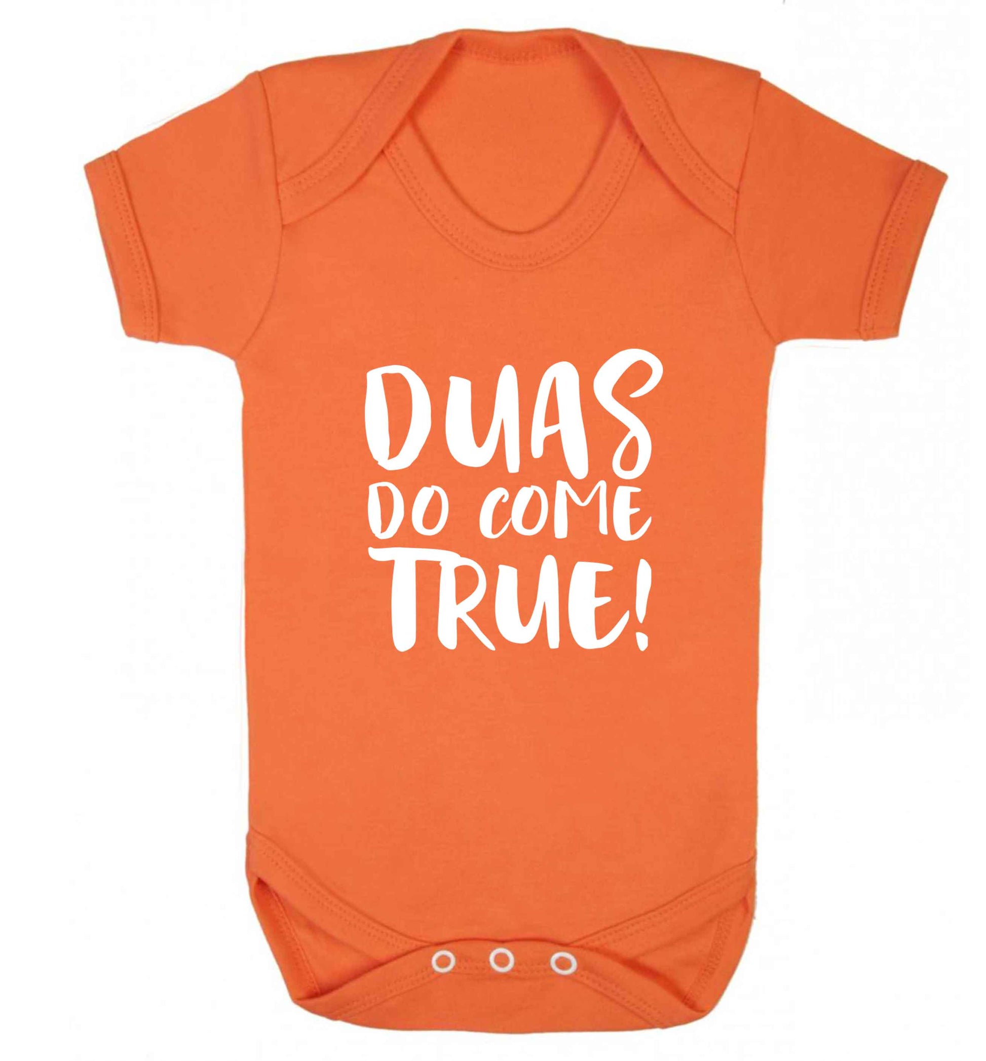 Duas do come true baby vest orange 18-24 months