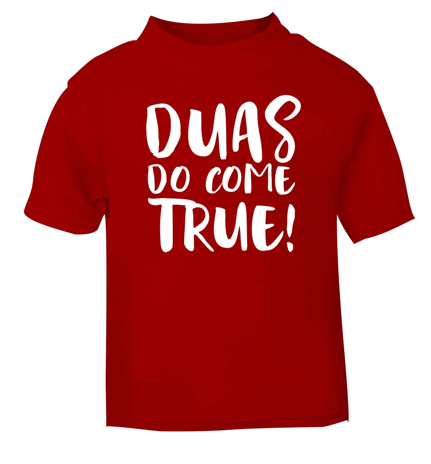 Duas do come true red baby toddler Tshirt 2 Years