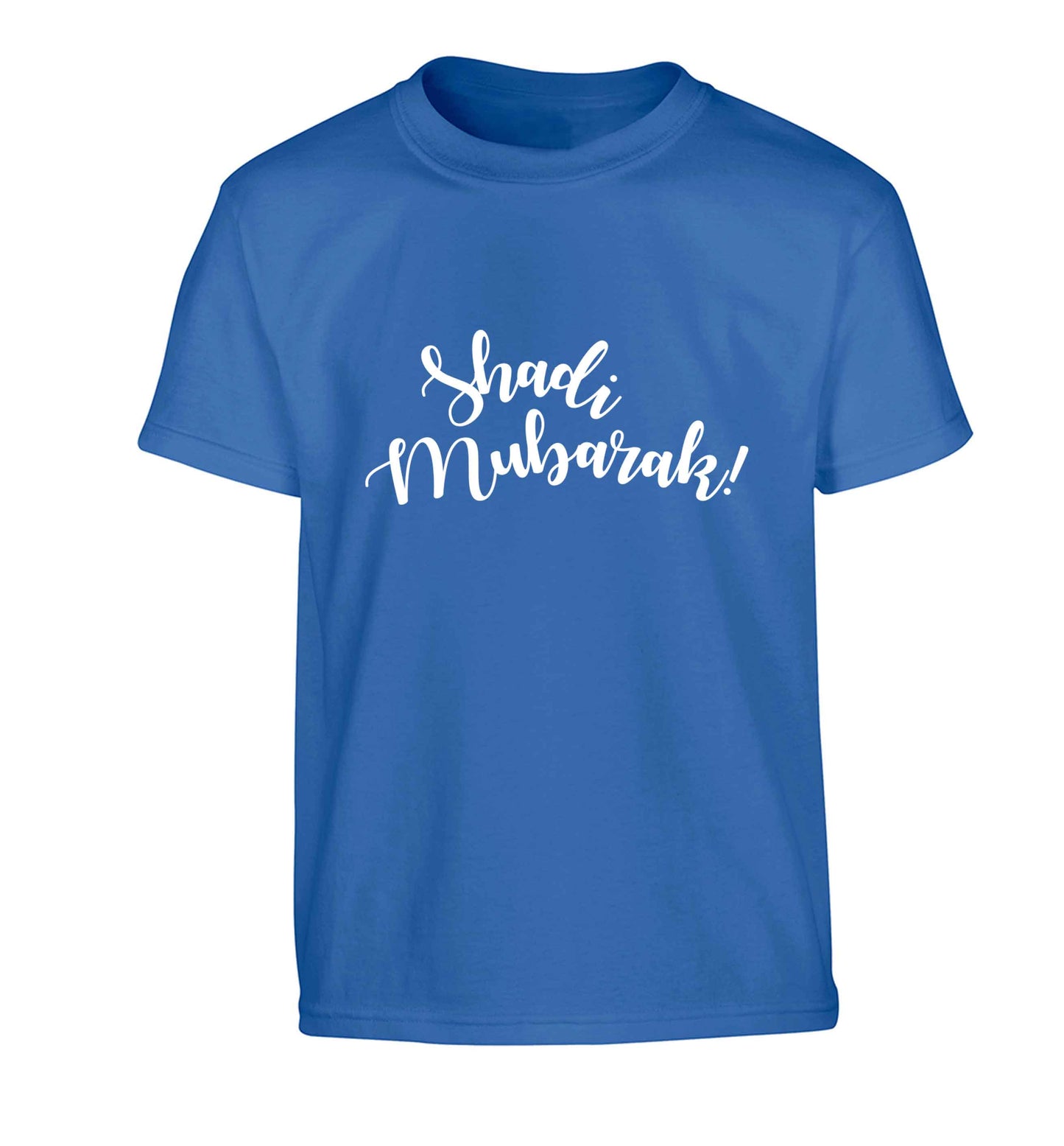 Shadi mubarak Children's blue Tshirt 12-13 Years
