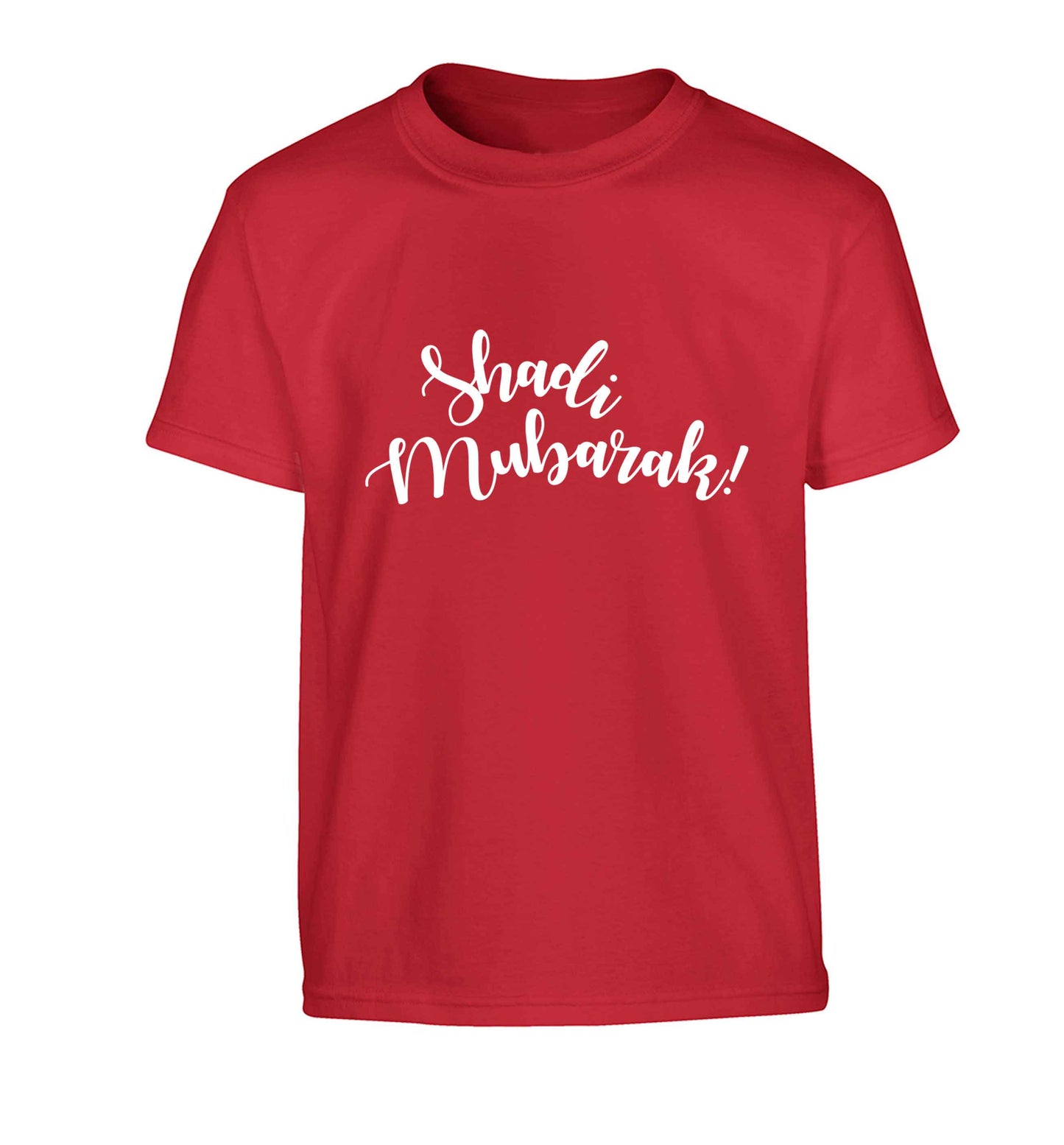Shadi mubarak Children's red Tshirt 12-13 Years
