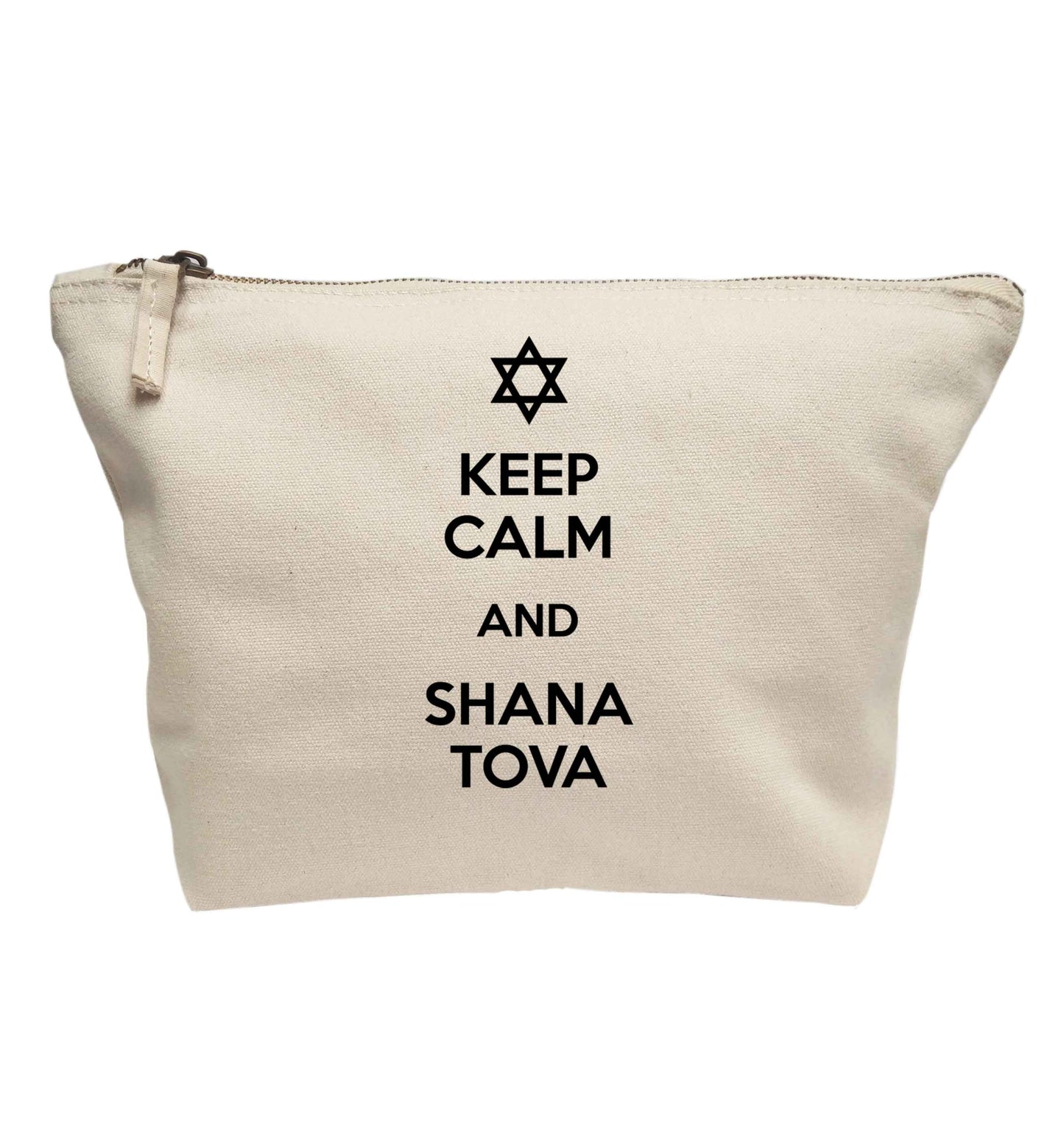 Keep calm and shana tova | makeup / wash bag