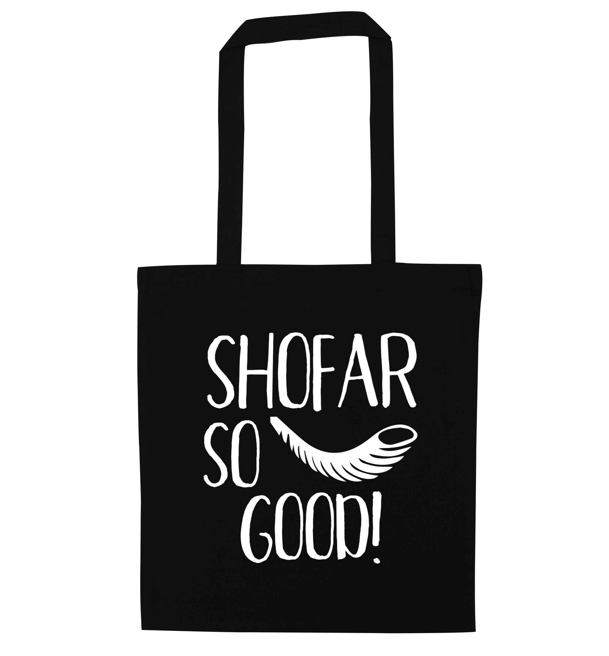 Shofar so good! black tote bag