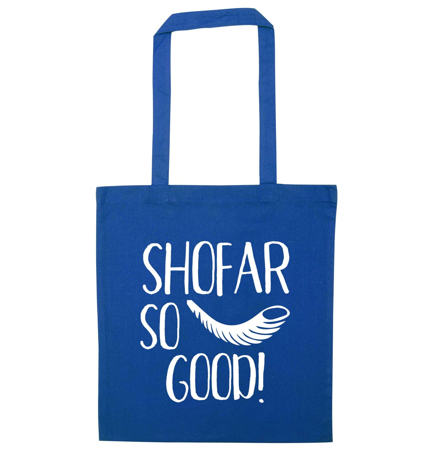 Shofar so good! blue tote bag