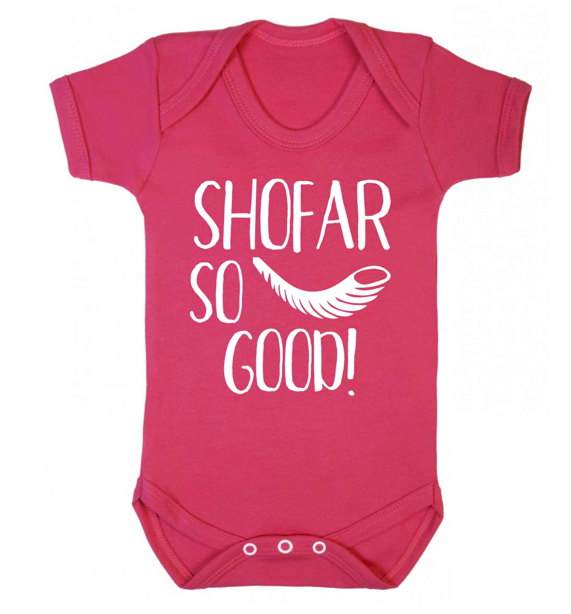 Shofar so good! Baby Vest dark pink 18-24 months