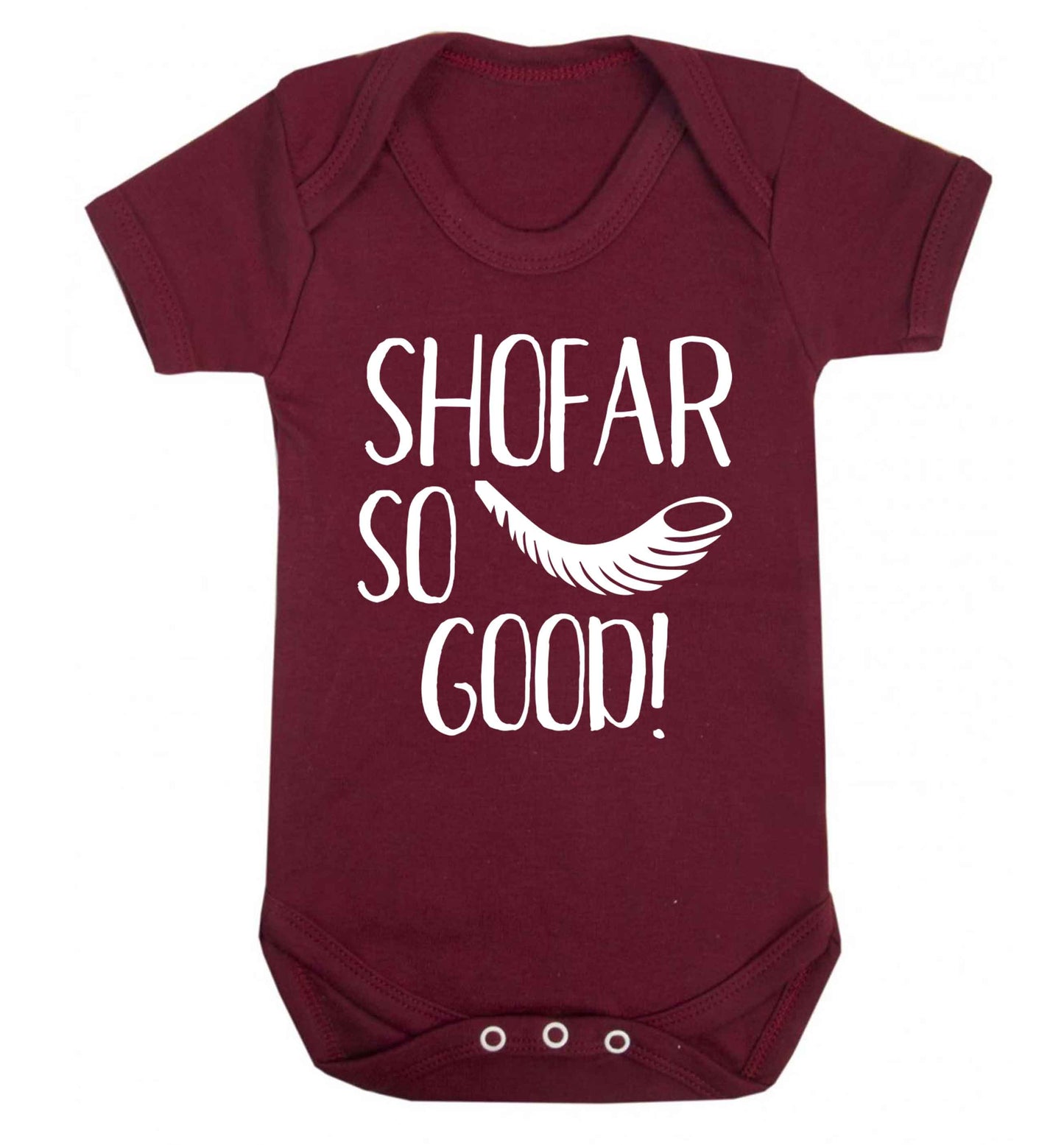 Shofar so good! Baby Vest maroon 18-24 months