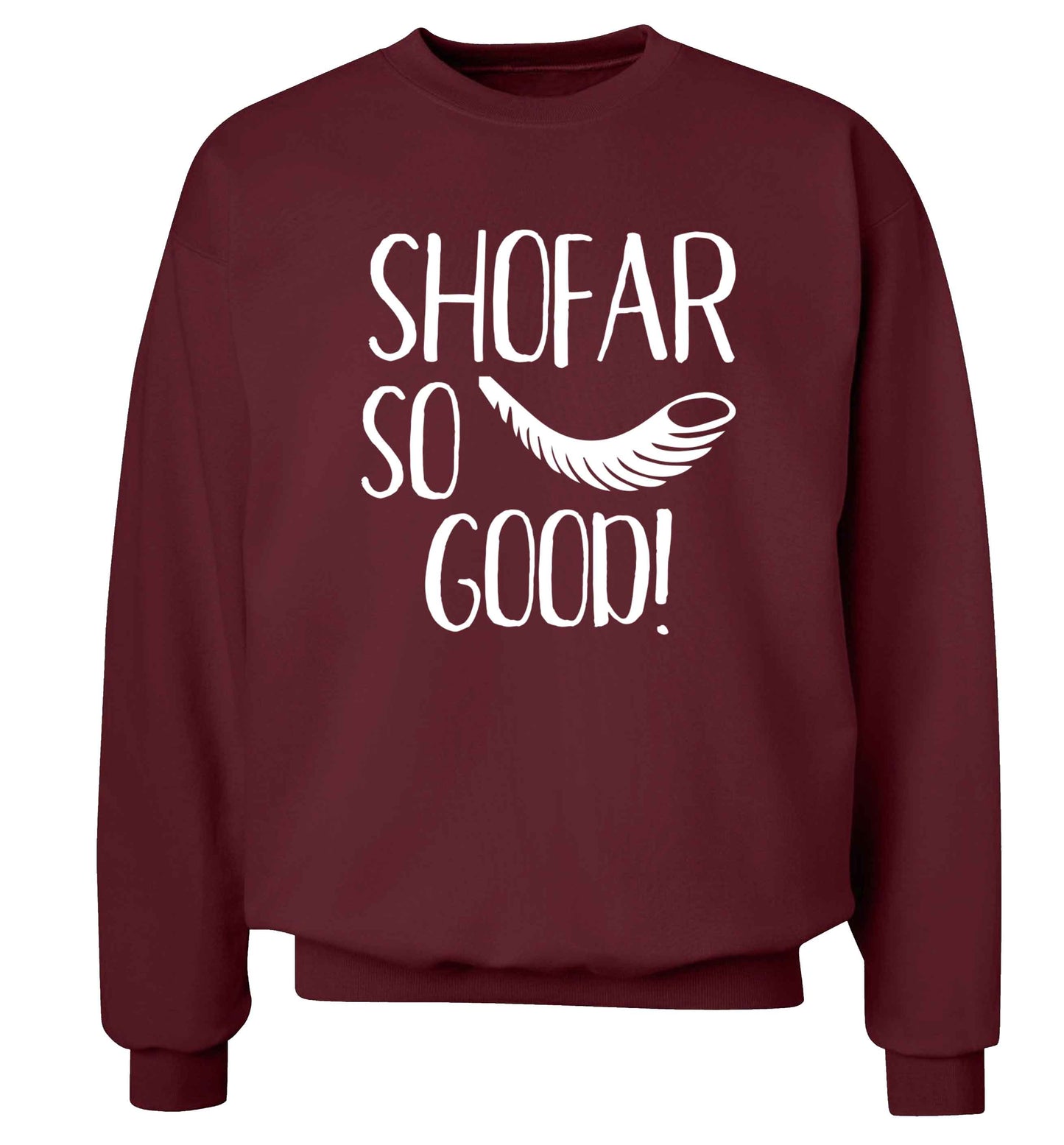 Shofar so good! Adult's unisex maroon Sweater 2XL