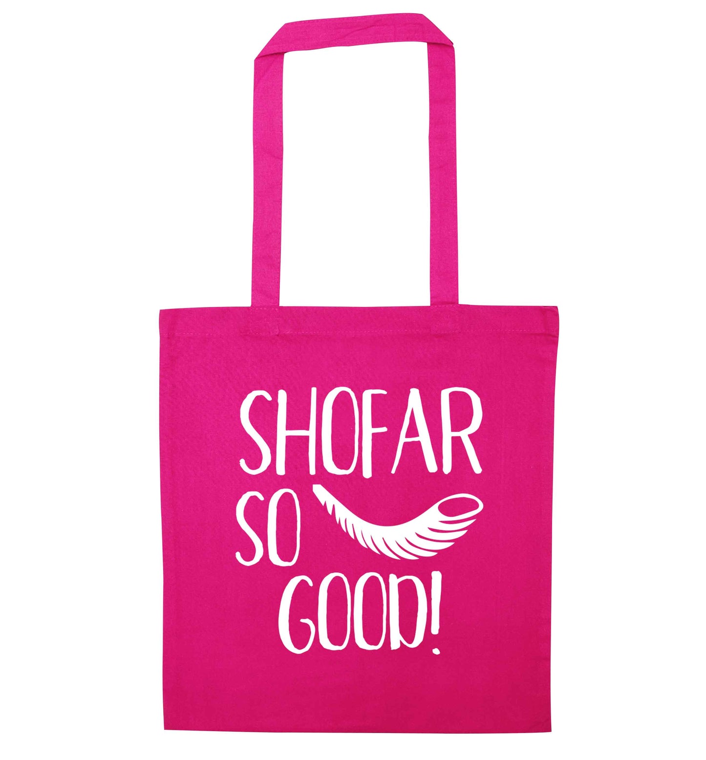 Shofar so good! pink tote bag