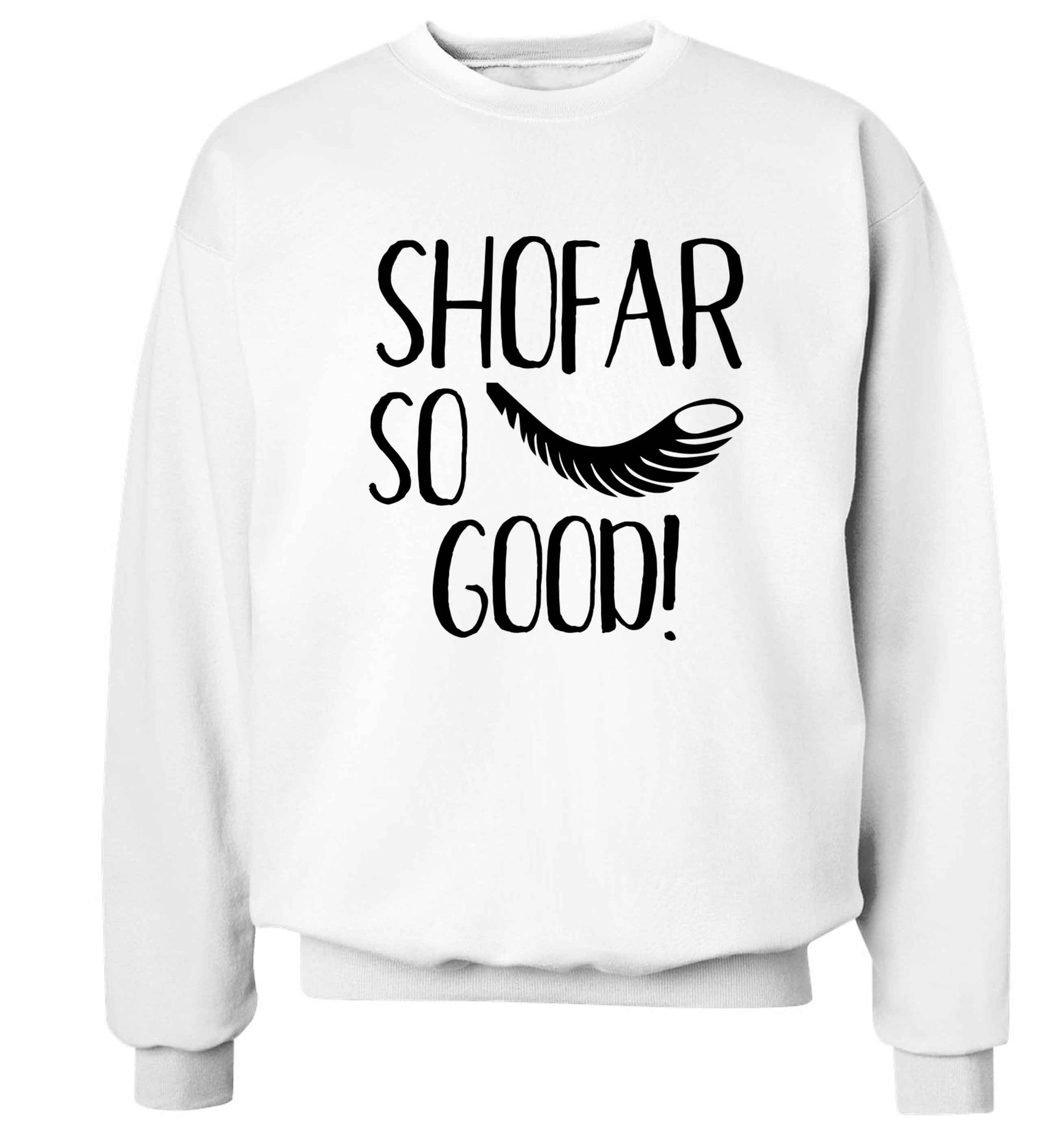 Shofar so good! Adult's unisex white Sweater 2XL
