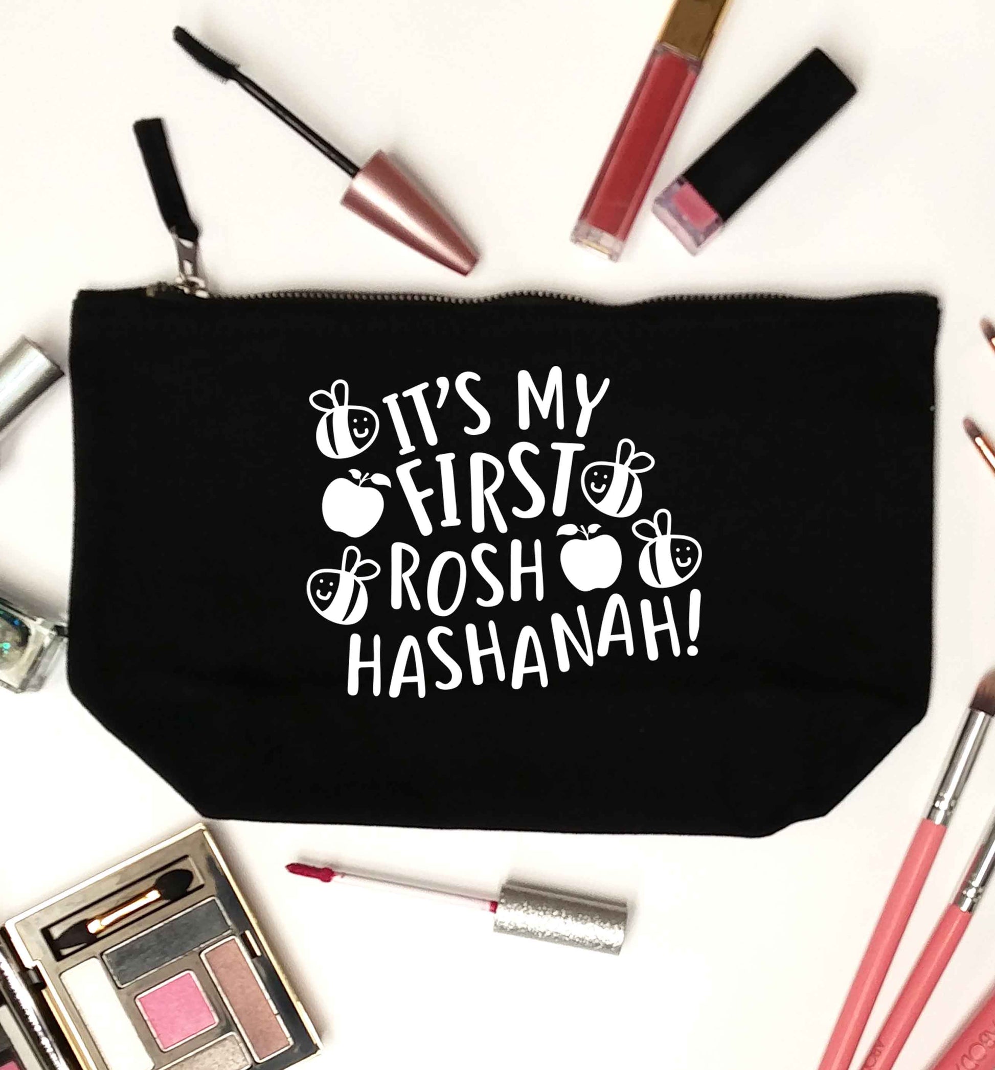 Its my first rosh hashanah black makeup bag