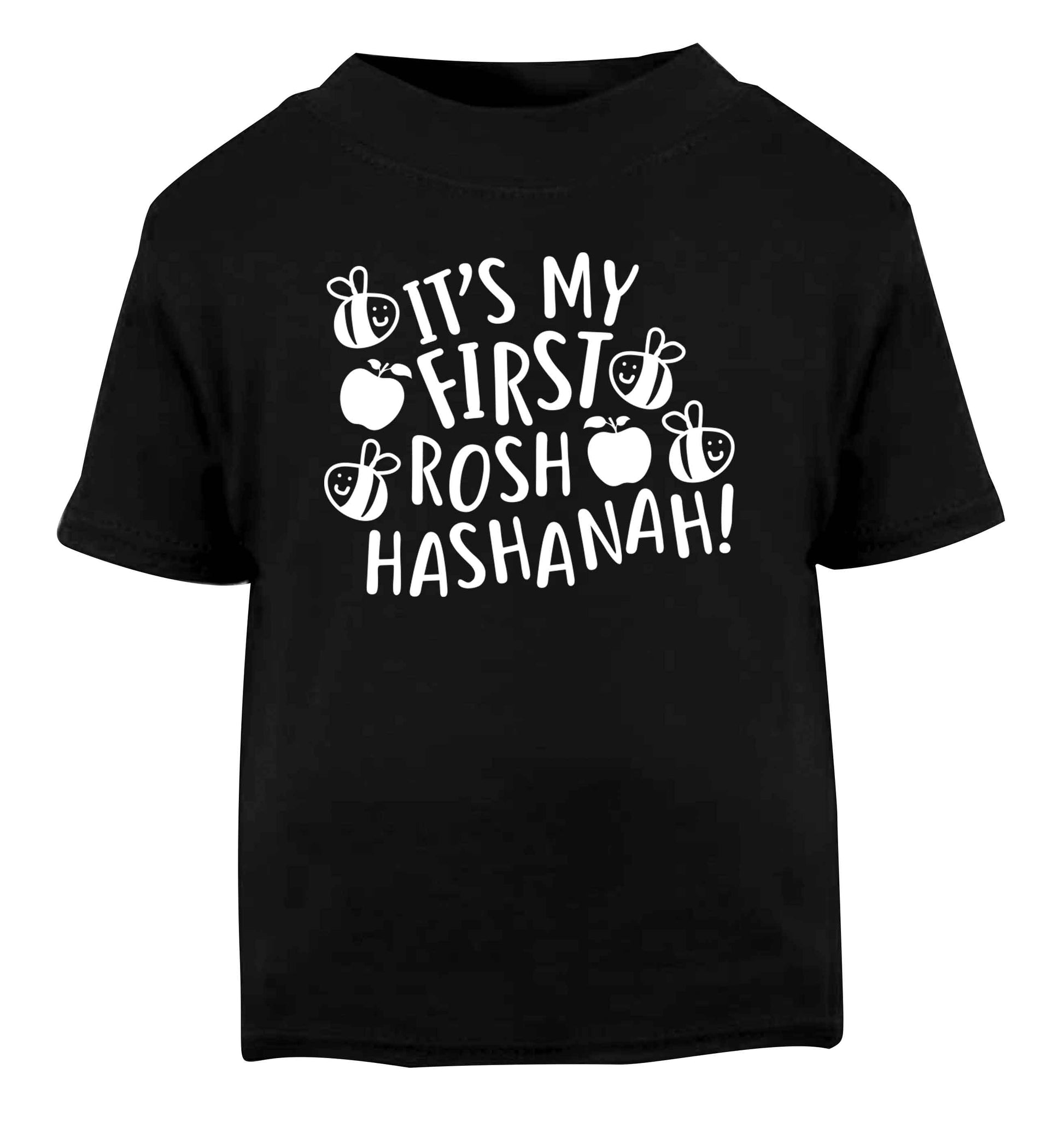 Its my first rosh hashanah Black Baby Toddler Tshirt 2 years