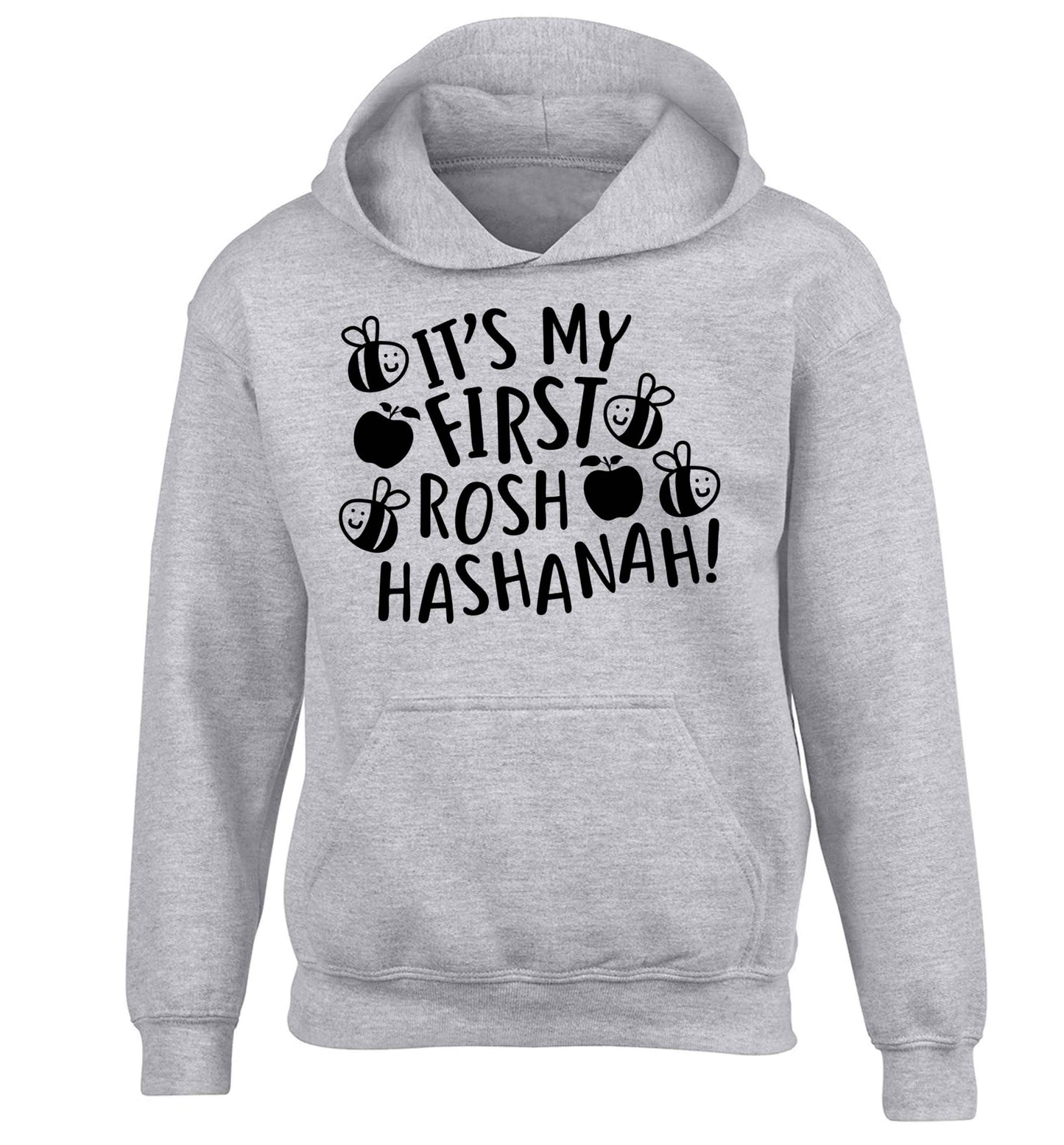 Its my first rosh hashanah children's grey hoodie 12-13 Years