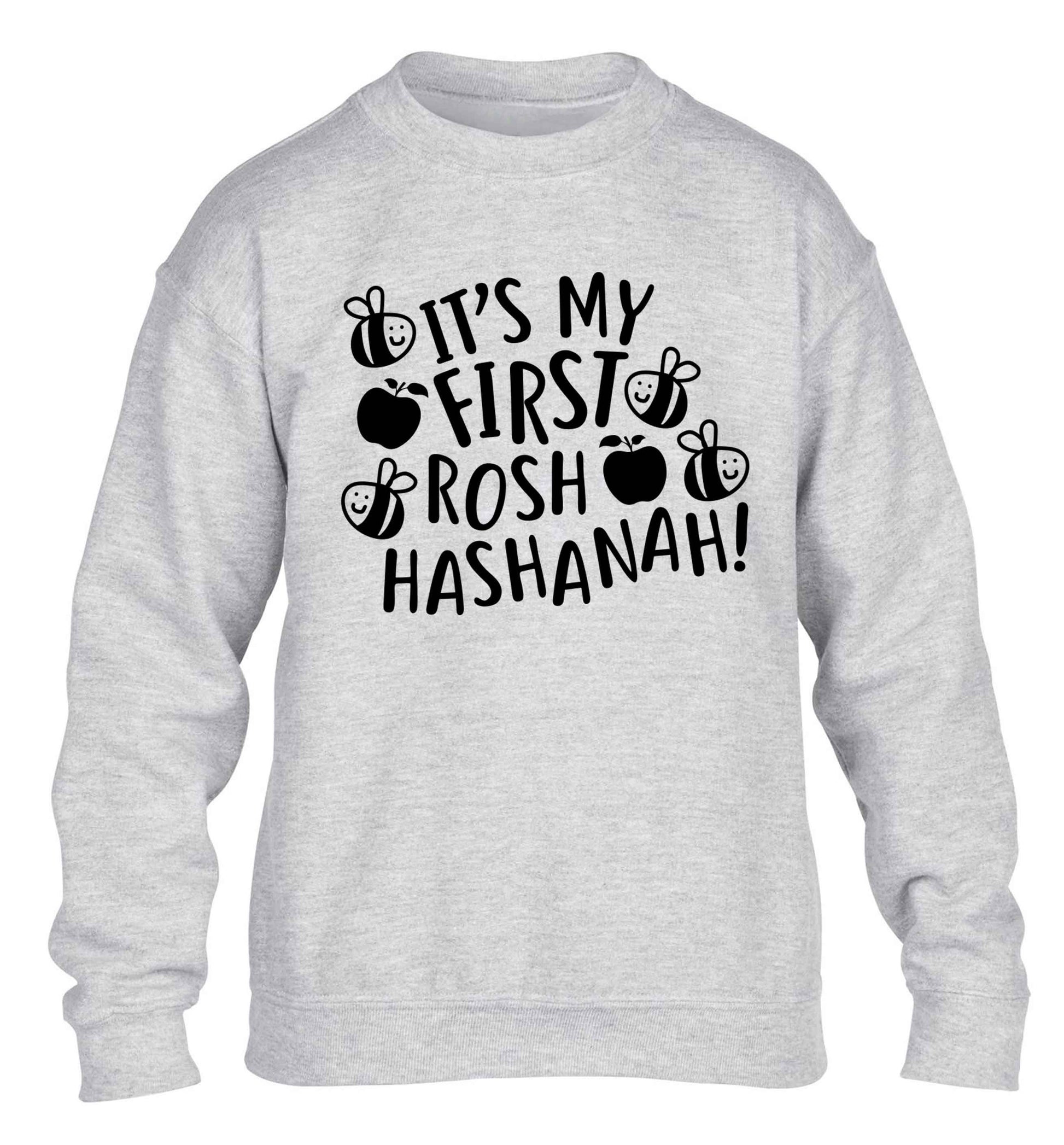 Its my first rosh hashanah children's grey sweater 12-13 Years