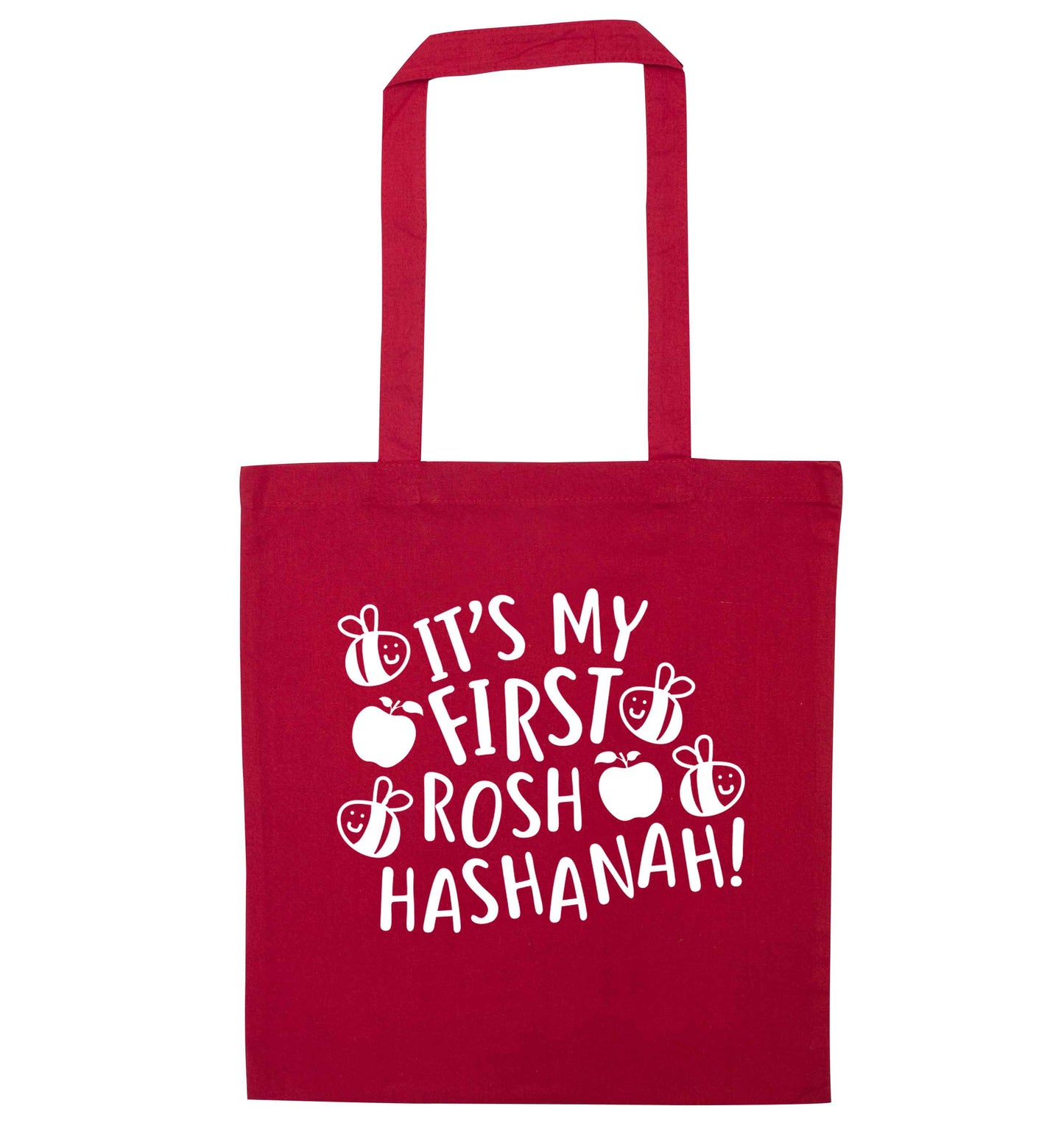 Its my first rosh hashanah red tote bag